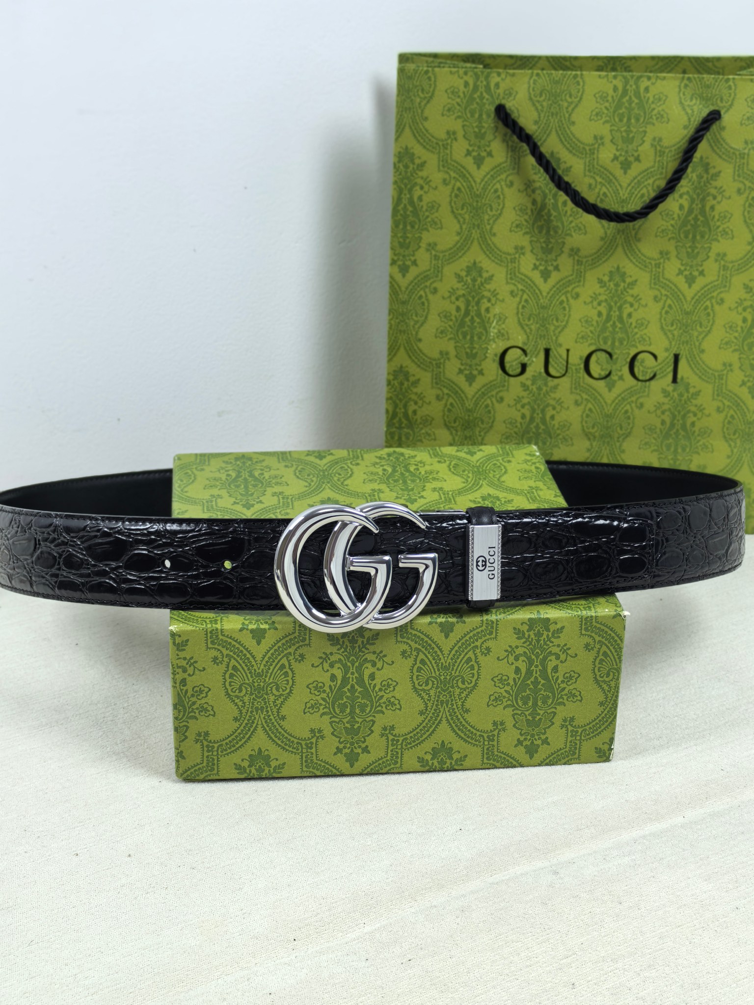 Gucci Style Leather Men's Belts Men's Belts Men's Belt detail image 5 from source 766480