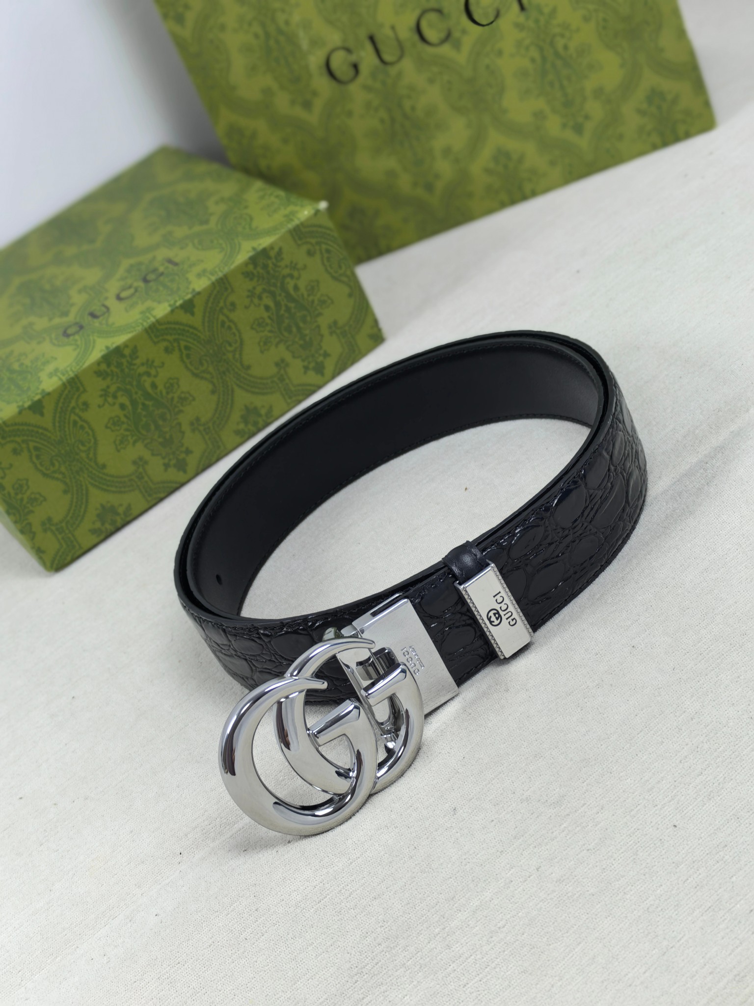 Gucci Style Leather Men's Belts Men's Belts Men's Belt detail image 8 from source 766480