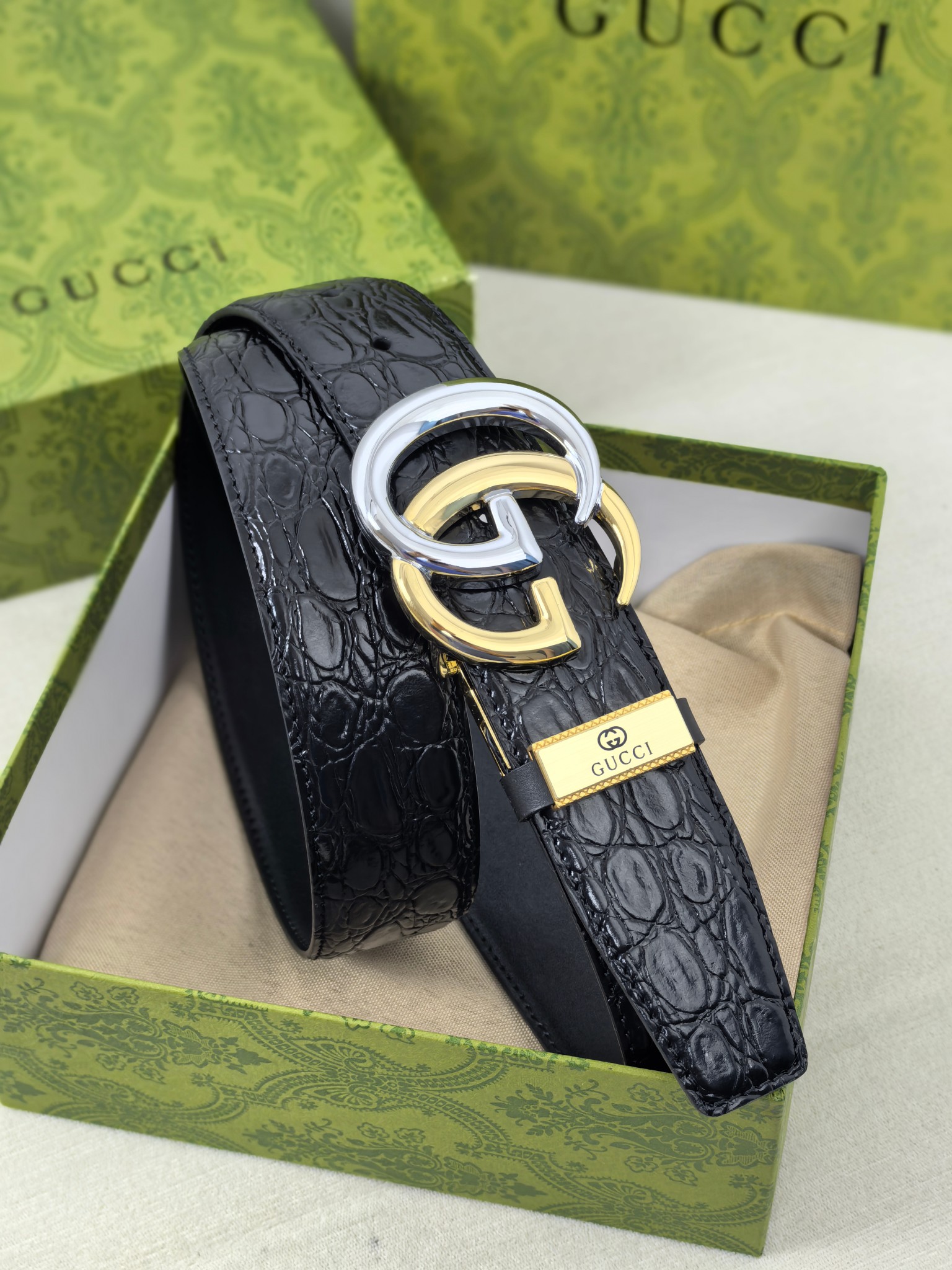 Gucci Style Leather Men's Belts Lookbook Reference image 1