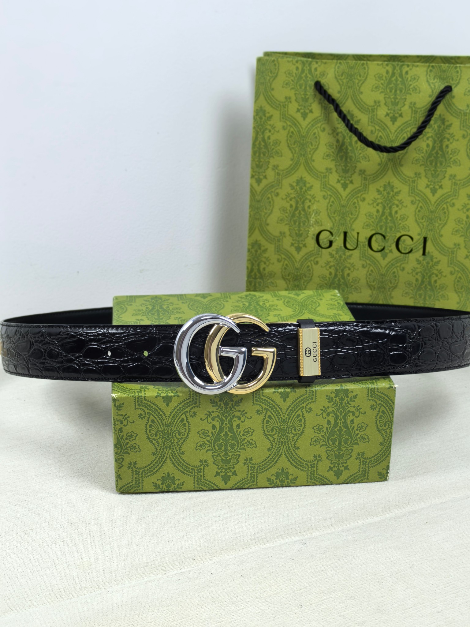 Gucci Style Leather Men's Belts Men's Belts Men's Belt detail image 5 from source 766481