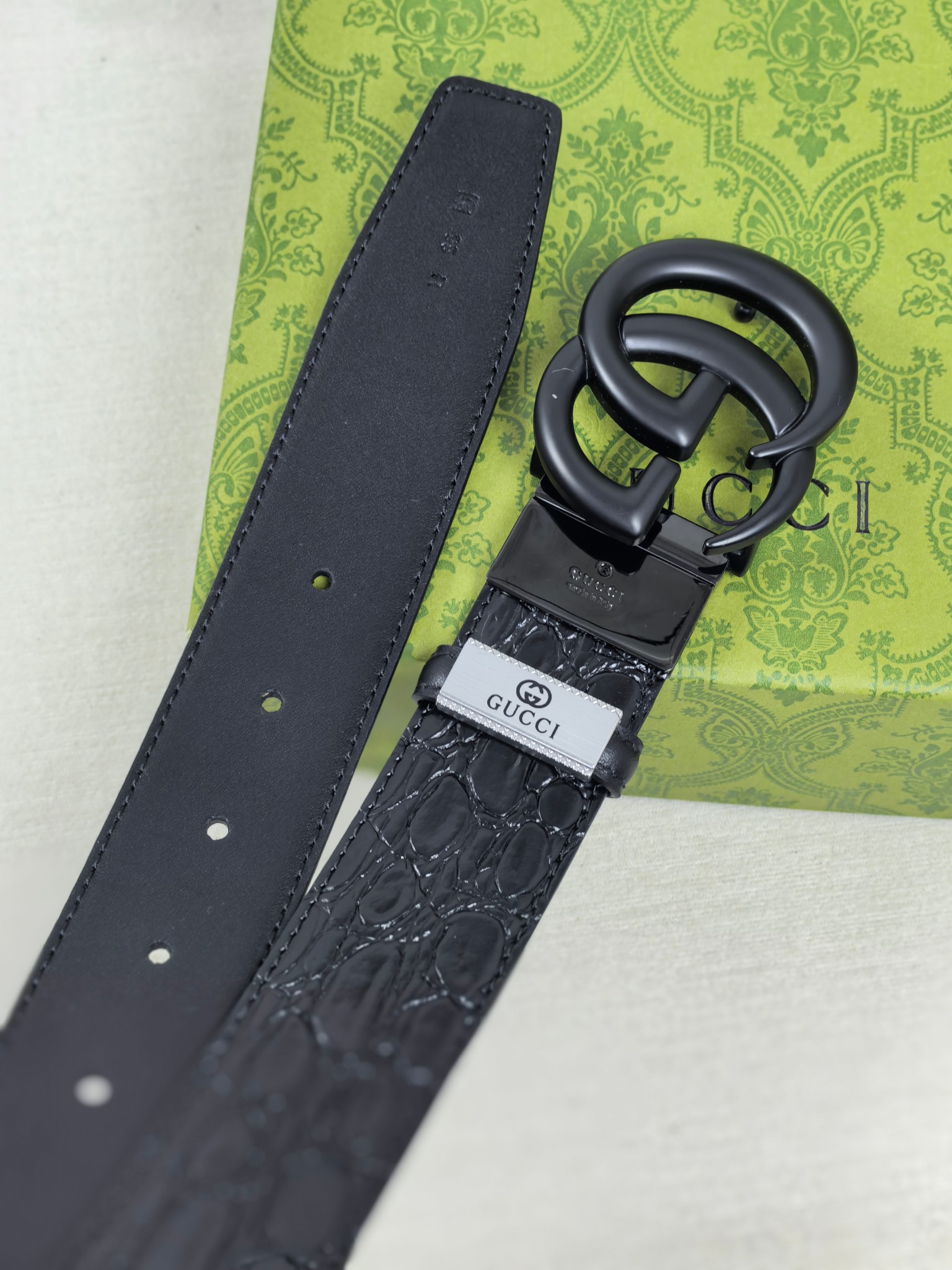 Gucci Style Leather Men's Belts Men's Belts Men's Belt detail image 7 from source 766482