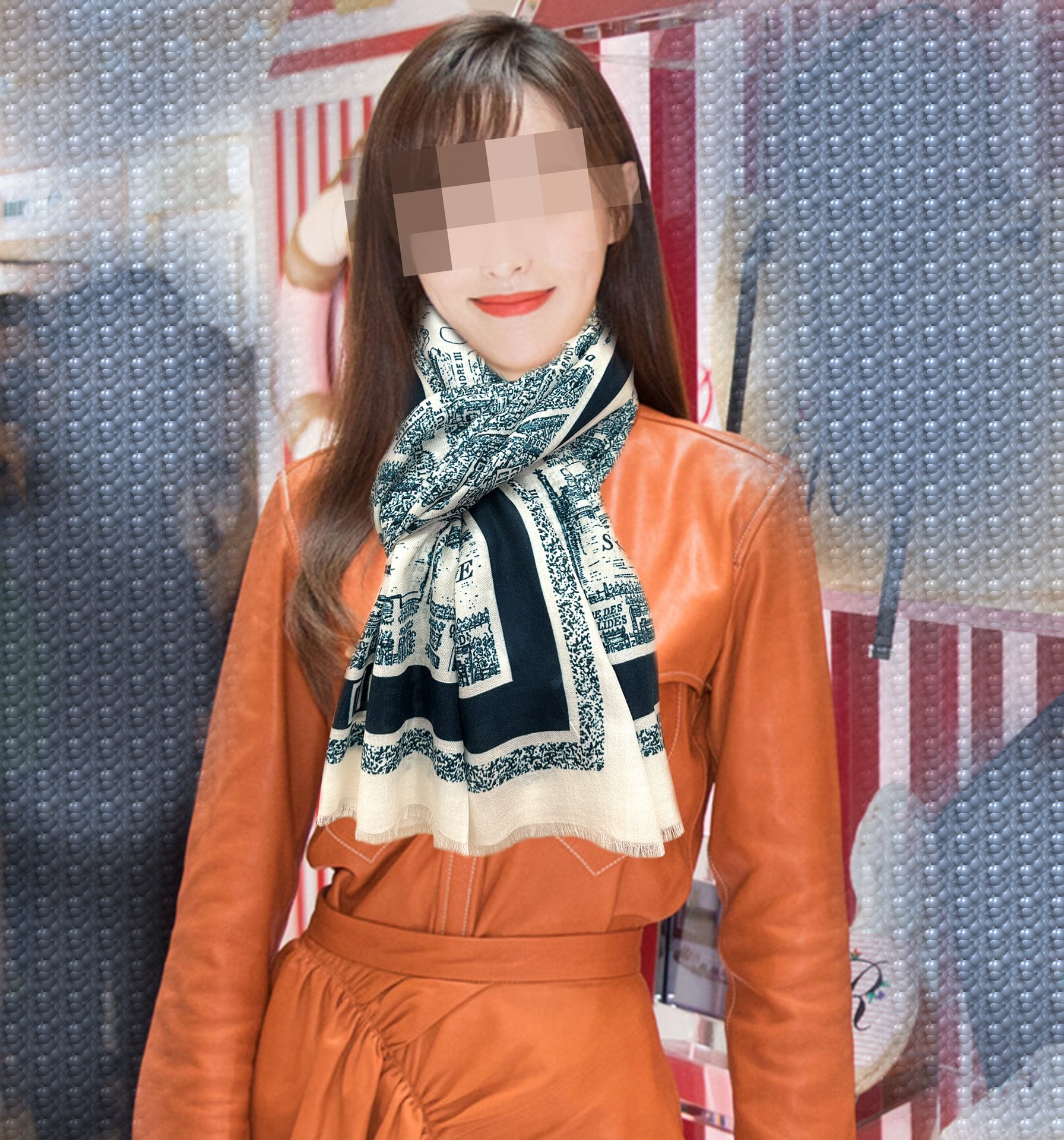 NO:173101,New Di'ao latest model [gift] top-level design is so beautiful, really like [Cashmere Long Scarf] Real and beautiful shawl with print, no matter the design and spray painting, it is very intimate and detailed. The whole scarf gives people aura and is very exquisite and high-end VIP recommendation is definitely worth buying. Size 100x200cm cashmere, high-version scarf, shawls19860909上新 迪澳 最新款[礼物]顶级设计太美了,真心赞【羊绒长巾】实物真心美 披肩配以印花无论设计喷绘都是非常到位细节都可见整个围巾给人气场的同时又非常精致高端VIP推荐绝对值得入手尺寸100x200cm材质羊绒,高版本围巾,shawls,scarf