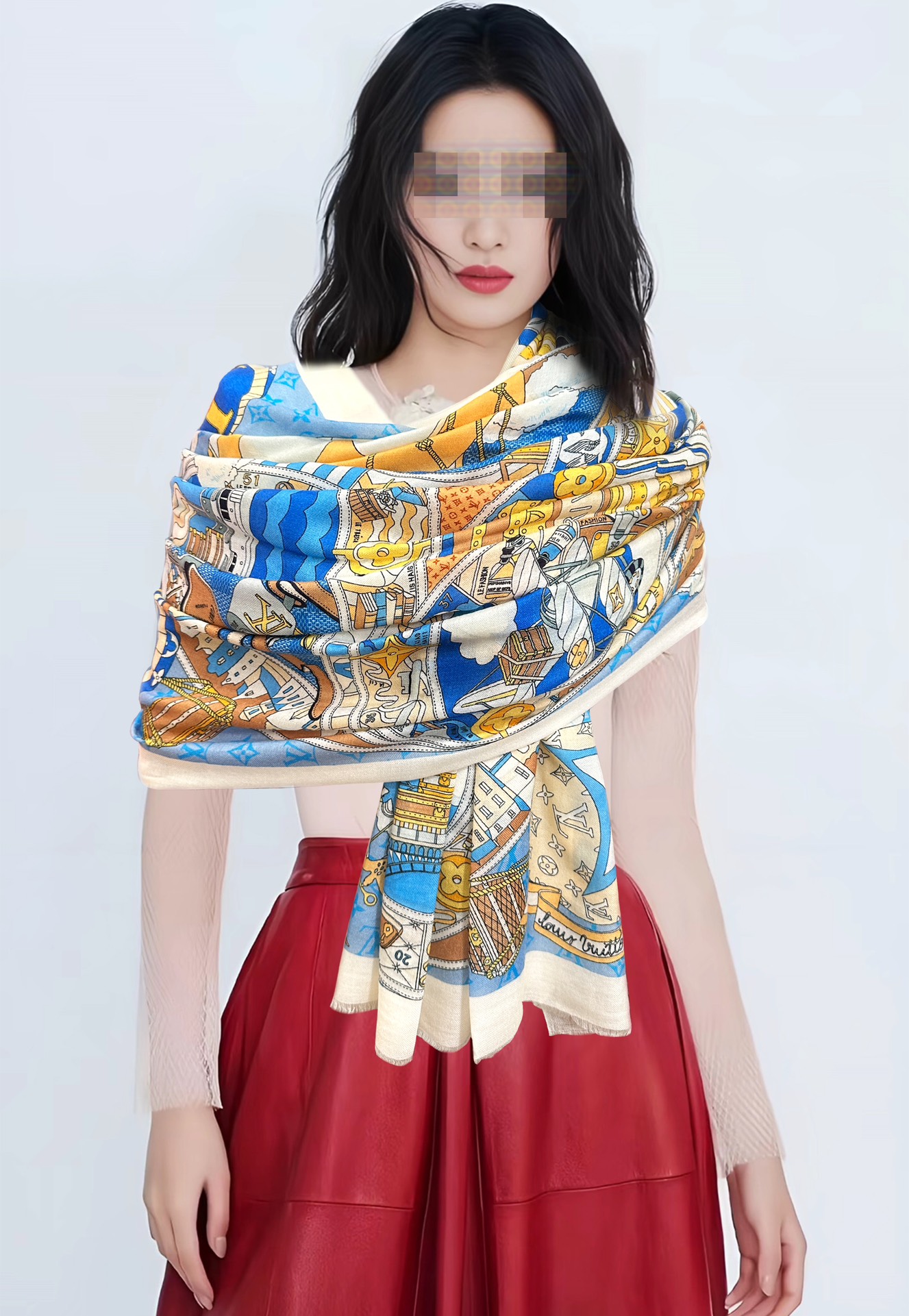 NO:175361,LvZG's latest heavyweight recommendation [Love] Top-level high-end design is so beautiful [Beer] Really beautiful [Ring Velvet Scarf] The real thing is really beautiful. The shawl is printed with print, spray painting, and the details are visible. The whole scarf gives people aura and is very exquisite. High-end VIP recommendation is definitely worth buying. Size 100x200cm, material cashmere 3-color high-version scarf, high-version scarf, louis vuitton, ring, shawls19860909LvZG最新款重磅推荐[爱心]顶级高端设计太美了[啤酒]真心赞【戒指绒长巾】实物真心美 披肩配以印花无论设计喷绘都是非常到位细节都可见整个围巾给人气场的同时又非常精致高端VIP推荐绝对值得入手尺寸100x200cm,材质羊绒3色高版本围巾,高版本围巾,louis vuitton,ring,shawls,scarf