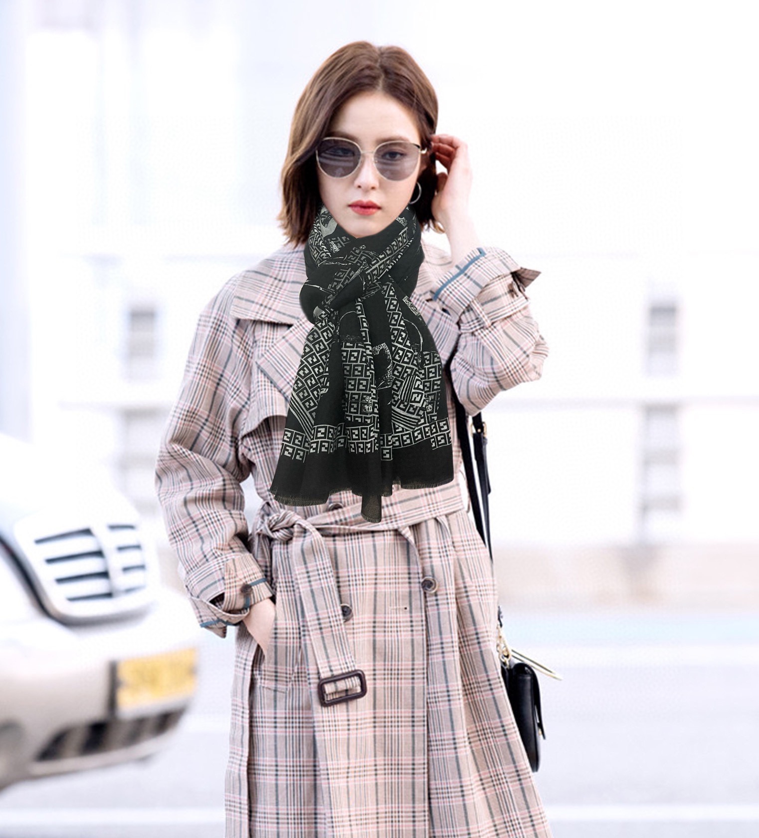 NO:179188,So beautiful. The latest model of F-home [printed long scarf] is very easy to match every day. When I see it, I want to travel and wear it very well. I look so energetic. I don’t need to say much. I can see the details clearly. The high-standard quality that is absolutely praised. The top-level cashmere [color] high-end scarf, high-end scarf, fendi19860909太美了 F家最新款【印花长巾】 日常都非常好搭配的款订】一看到就想去旅游平时穿搭也非常好搭配,整个人看起来都会神采奕奕好多不用多说,细节品质都看得清楚,绝对获赞的高规格品质100x200,材质,顶级羊绒[色]高版本围巾,高版本围巾,fendi,scarf