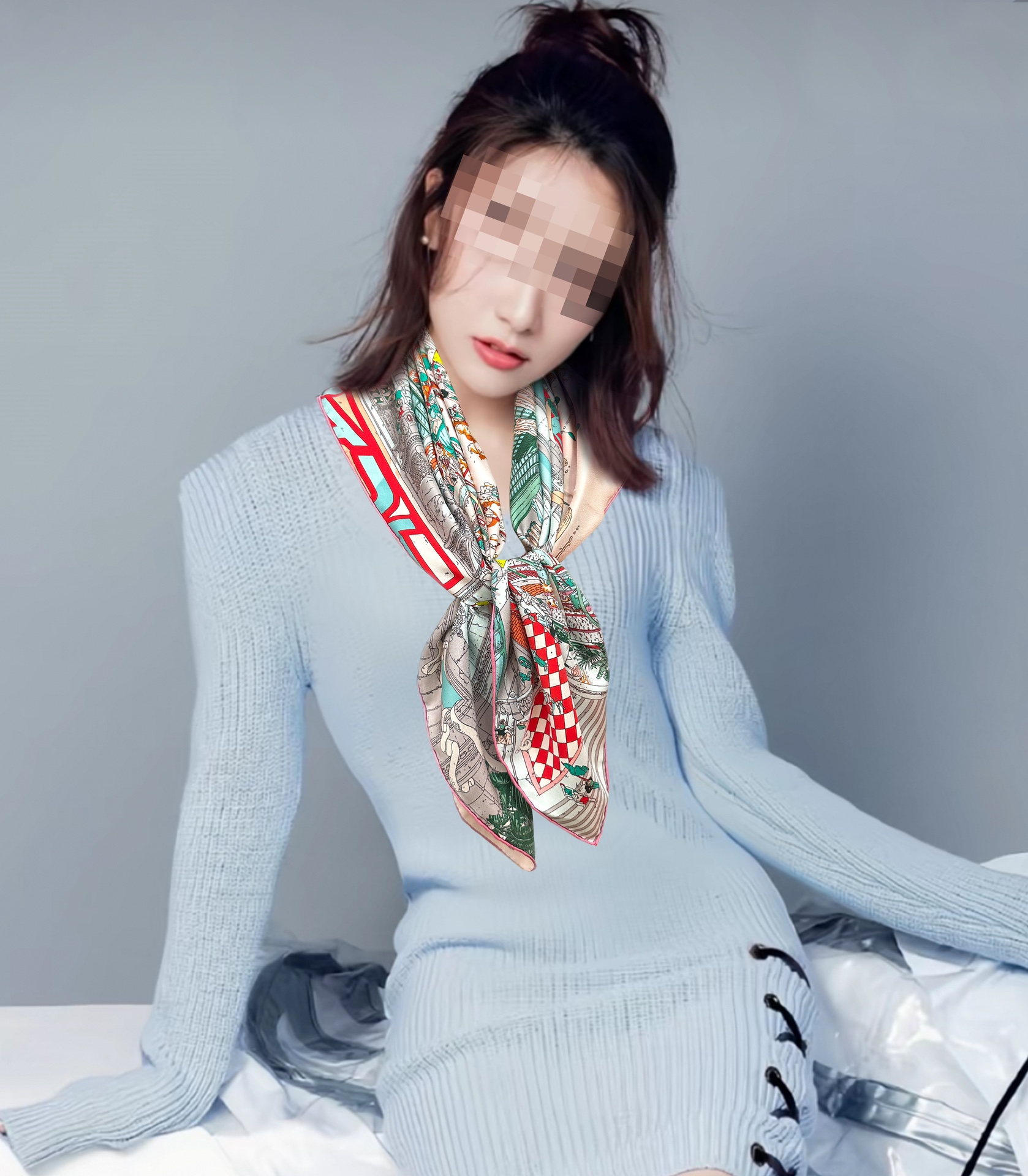 NO:183107,High quality, new H-home new model [Seahorse Mermaid] When you buy it, you must be fast and high-end. A woman's beauty is very rare. You can use it in all seasons to make people very beautiful. The upper body effect is simply beautiful. The quality is very perfect. The whole scarf gives people aura and is very exquisite and beautiful. The new model is definitely worth buying. Once you get the real thing, you will be glad that you bought the right one. The material is silk, the size is 90x90 high-version scarf, the high-version scarf, real silk19860909高品质 上新H家 新款【海马美人鱼】买到都说好下手一定要快高端 大爱女人尤物 货极少 四季都可以用真心美的让人非常非常心动 上身效果简直美翻了 品质非常完美整个围巾给人气场的同时又非常精致秀丽绝对值得入手的新款 实物一拿到就会庆幸自己是买对了,材质真丝,尺寸90x90高版本围巾,高版本围巾,real silk,scarf