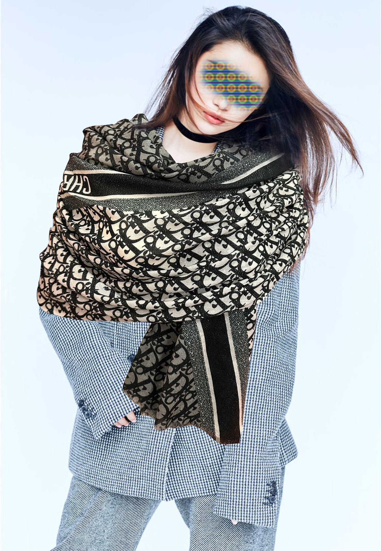 NO:186058,New 14 Dior Glowing Silver Wire [D Letter Print] Must-have for women [Gift] Glitter [Coffee] Top-level design is so beautiful, I really like [Cashmere velvet scarf] Real and beautiful shawl with prints, no matter the design and spray painting, it is very intimate and detailed. The whole scarf gives people a big brand aura and is very exquisite and high-end VIP recommendation is definitely worth buying. Size 100xcm, material cashmere, 2-color high-version scarf, high-version scarf, dior, shawls19860909上新 14 迪奥 会发光银丝【D字母印花】女人们必备款[礼物]闪闪发光[咖啡]顶级设计太美了,真心赞【羊绒绒长巾】实物真心美 披肩配以印花无论设计喷绘都是非常到位细节都可见整个围巾给人大牌气场的同时又非常精致高端VIP推荐绝对值得入手尺寸100xcm,材质羊绒,2色高版本围巾,高版本围巾,dior,shawls,scarf