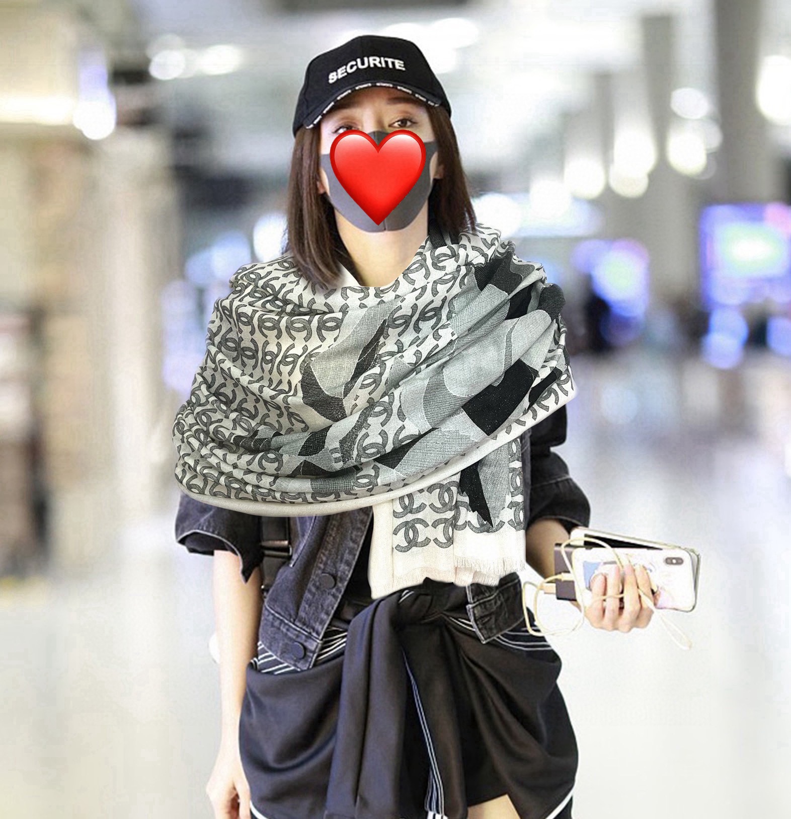 上新9香奈儿会发光银丝[吃瓜]女人们必备款[礼物]闪闪发光[咖啡]顶级设计太美了真心赞双C字母羊绒绒长巾