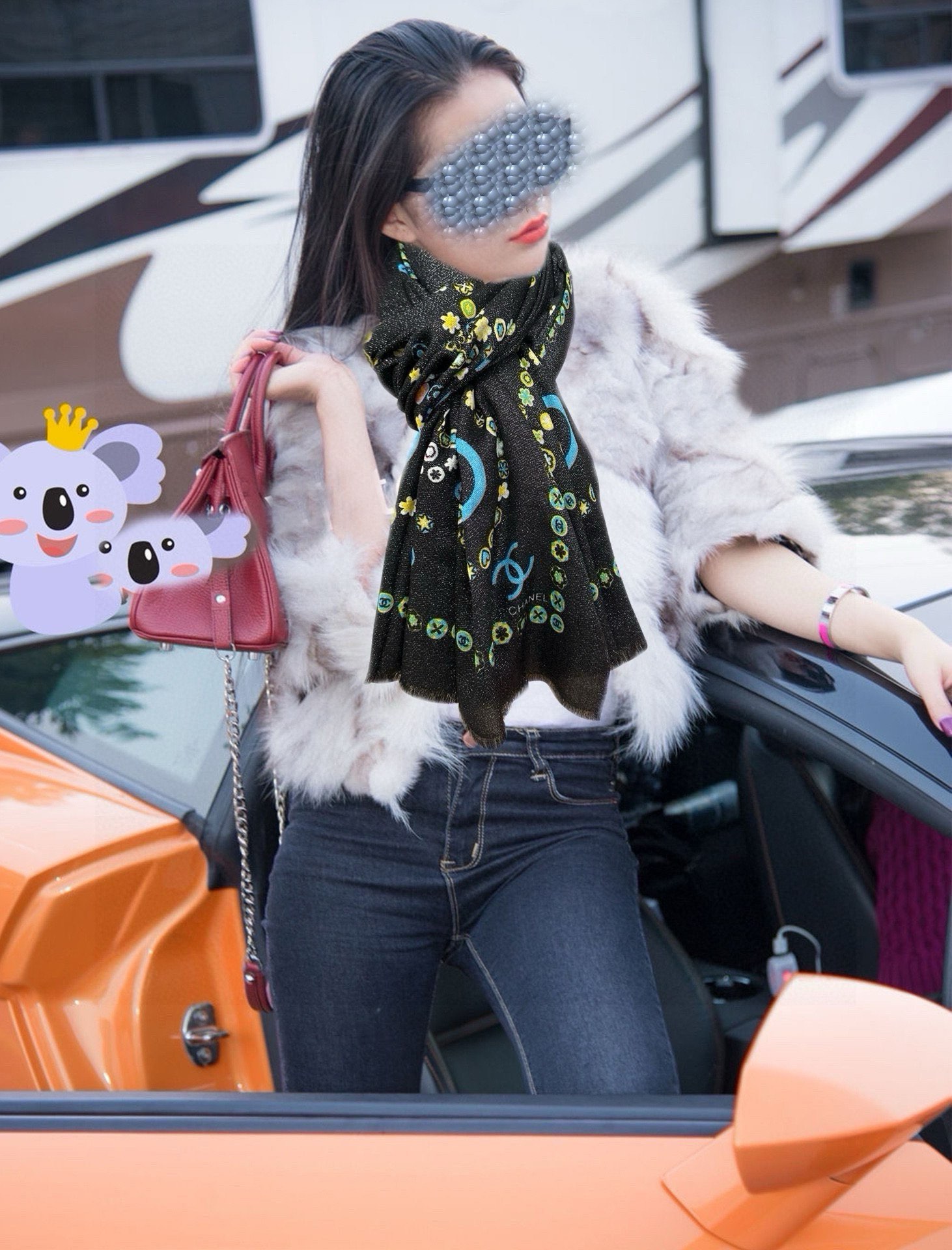 NO:188564,Xiaoxiang Silver silk latest style [Eating melon] Must-have for women [Gift] Glitter [Coffee] Top design is so beautiful, really like [Cashmere velvet scarf] Real and beautiful shawl with print, no matter the design and spray painting, it is very intimate and detailed. The whole scarf gives people a big brand aura and is very exquisite and high-end VIP recommendation is definitely worth buying. Size 100xcm, material cashmere high-version scarf, high-version scarf, shawls19860909小香 银丝最新款[吃瓜]女人们必备款[礼物]闪闪发光[咖啡]顶级设计太美了,真心赞【羊绒绒长巾】实物真心美 披肩配以印花无论设计喷绘都是非常到位细节都可见整个围巾给人大牌气场的同时又非常精致高端VIP推荐绝对值得入手尺寸100xcm,材质羊绒高版本围巾,高版本围巾,shawls,scarf