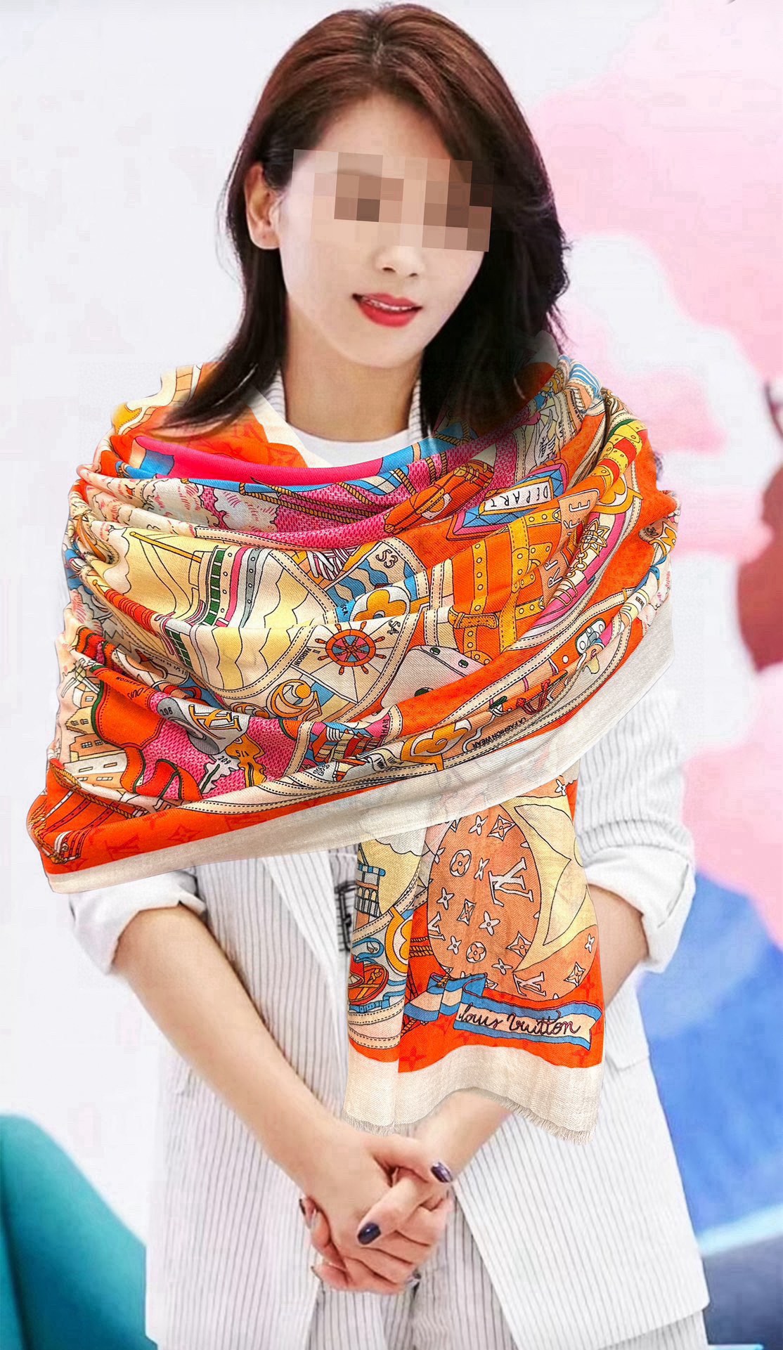 NO:188570,LvZG's latest heavyweight recommendation [Love] Top high-end design is so beautiful [Beer] Really beautiful [Ring Velvet Scarf] The real thing is really beautiful. The shawl is printed with print, spray painting, and the details are visible. The whole scarf gives people aura and is very exquisite. The recommendation of high-end VIP is definitely worth buying. Size 100xcm, material cashmere high-version scarf, high-version scarf, louis vuitton, ring, shawls19860909LvZG最新款重磅推荐[爱心]顶级高端设计太美了[啤酒]真心赞【戒指绒长巾】实物真心美 披肩配以印花无论设计喷绘都是非常到位细节都可见整个围巾给人气场的同时又非常精致高端VIP推荐绝对值得入手尺寸100xcm,材质羊绒高版本围巾,高版本围巾,louis vuitton,ring,shawls,scarf