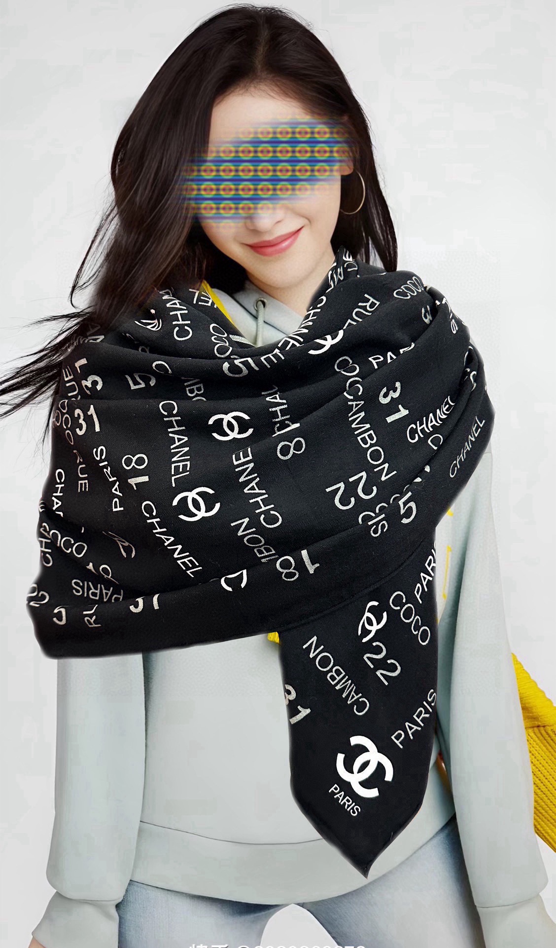 NO:189036,Chanel [Double-sided letter print] is so beautiful [Hair] Classic camellia hat design is elegant [Gift]~ Temperament to the bones [Color] The fabric of the new season of sweet grandma is super high-end, really soft, smooth [Sun] Very tough, it is not easy to be easily hooked! The new series released this year~ I am really beautiful with this design [strong] A small fragrance scarf [color] gives you the best match [lip] The upper body effect is simply elegant and elegant [gift] very lively. The layered and elegant texture. [celebration] The fragrance powder must be put into [hair] The upper body effect really needs no more beauty (it feels more with clothing, shoes and bags) [beer] The real thing is definitely more beautiful [strong] Classic black and white [sun] Size 140x140, material 30 silk silk cashmere high-version scarf, high-version scarf, chanel, real silk, hats19860909香奈儿【双面同色字母印花】太美了[發]经典茶花帽子设计优雅风[礼物]~气质到骨子里[色]香奶奶新一季的面料超高级,真心超级柔软,丝丝顺滑[太阳]韧性很强 不容易被轻易勾丝！今年新出的系列~真的被这样的设计美到[强]一条小香的丝巾[色]给你最好的搭配[嘴唇]上身效果简直优雅气质到不行[礼物]非常灵动.层次优雅质感.[庆祝]香粉必入[發]上身效果真的不用多说的美(搭配服饰鞋包更有感觉)[啤酒]实物绝对更美[强]经典黑白色[太阳]尺寸140x140、材质30真丝丝羊绒高版本围巾,高版本围巾,chanel,real silk,hats,scarf