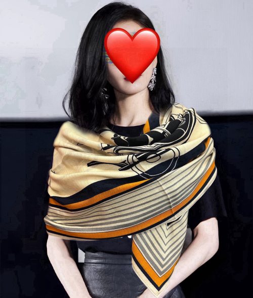 Elegant Hermès Style Double-Sided Silk Scarf | 140x140cm, Chic Accessory 1 Elegant Hermès Style Double-Sided Silk Scarf | 140x140cm, Chic Accessory