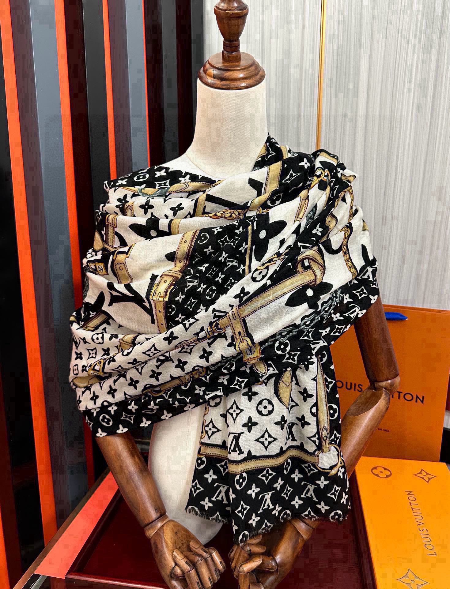 Luxurious VIP Wool Blanket Design for L V 2025 Collection, Size 100x200cm - 图片 9