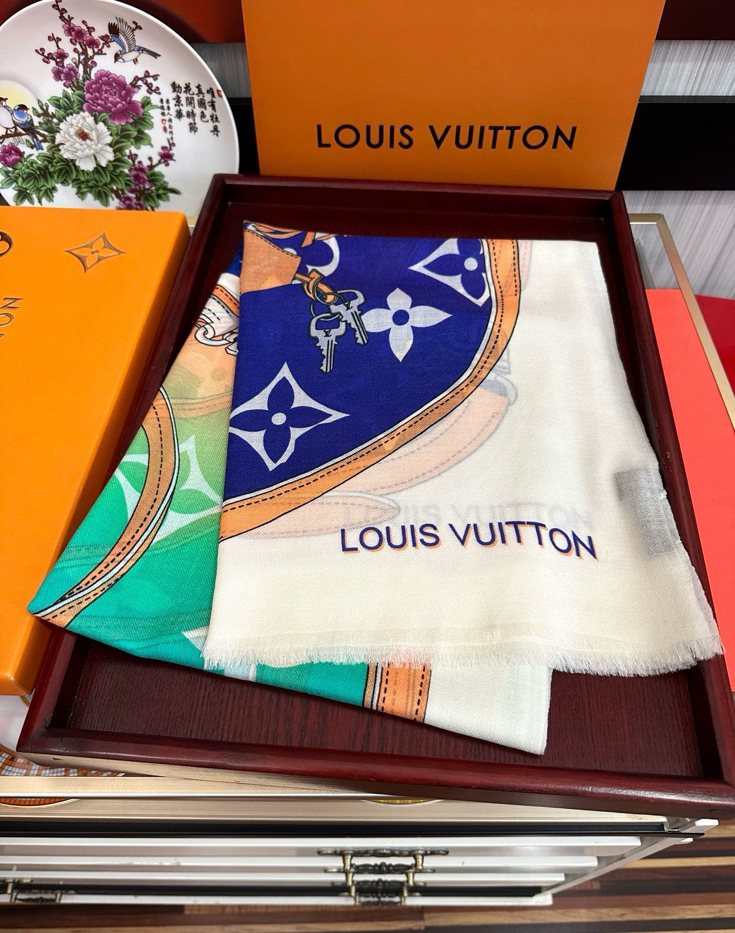 New LV 2025 VIP Recommendation: Beautiful Top-Level Design, 100x200cm Wool Material - 图片 2