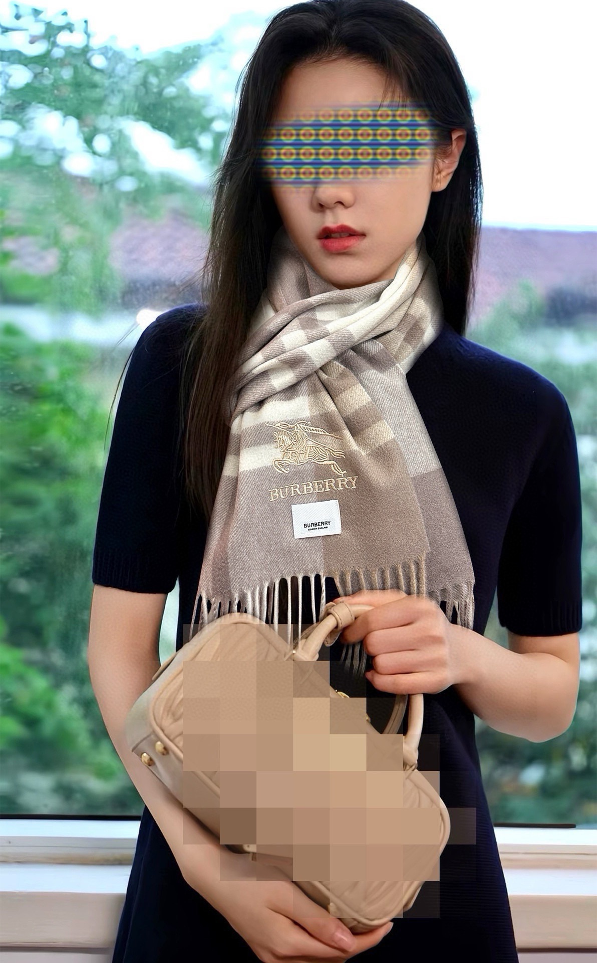  。85%羊绒 巴宝莉2025 情侣款最爆款【采用内蒙古山羊绒】🎉男女士情侣款👫围巾‼️太美了😎让人耳目