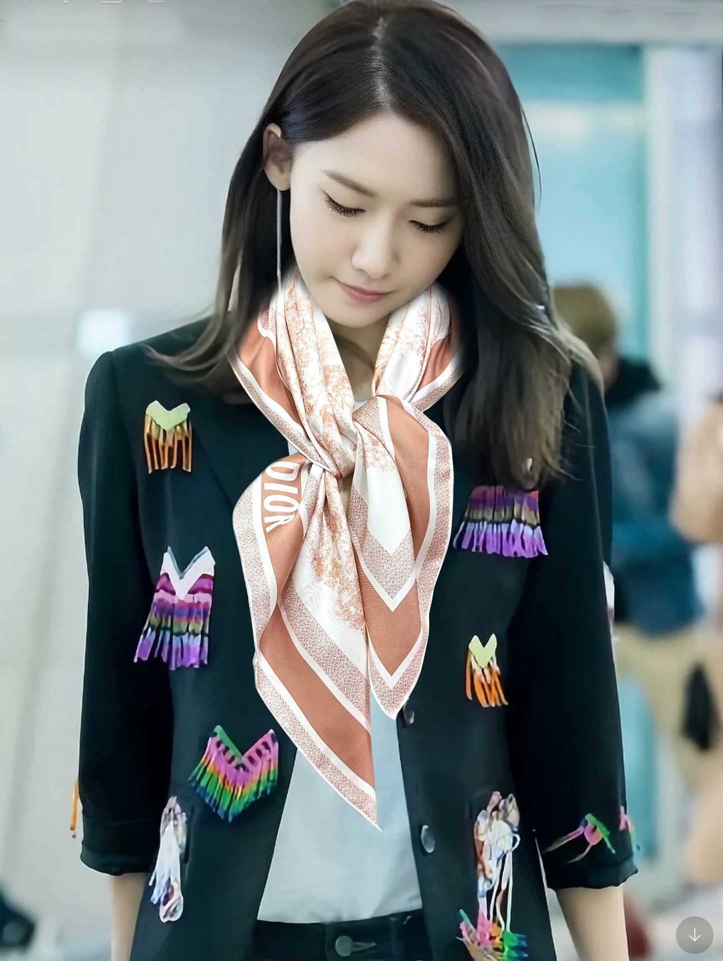 🔥Dior 印花方巾 2025【18姆米双面同色】庆祝Sauvage 茹伊印花这款方巾以经典的 Sauv