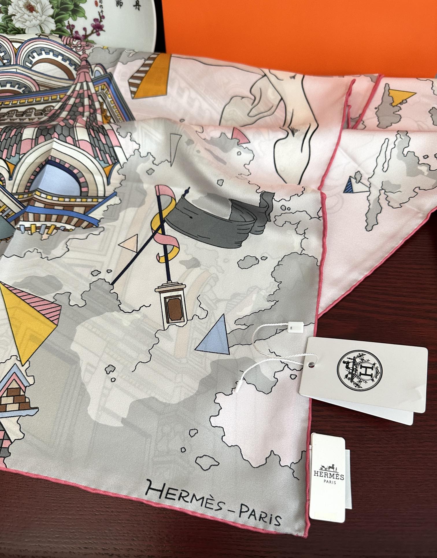 Hermes Silk Scarf 90cm - Exquisite Horse Design, Hand-Rolled Edges 8 i1751895654 4384 4