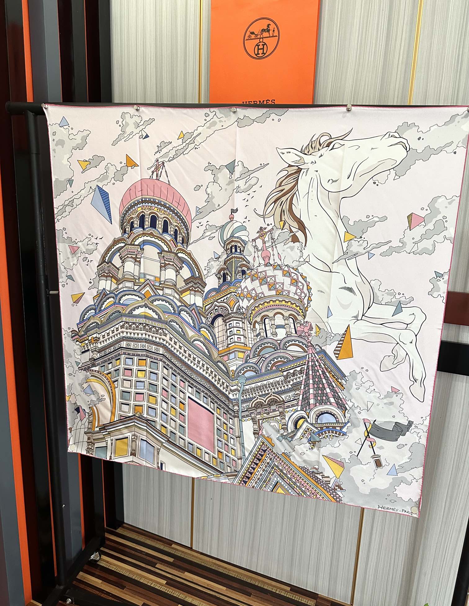 Hermes Silk Scarf 90cm - Exquisite Horse Design, Hand-Rolled Edges 9 i1751895654 5048 8