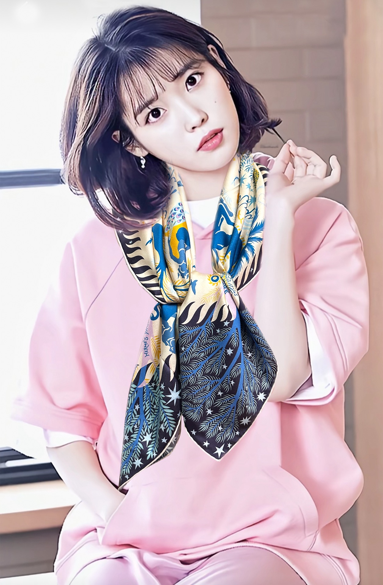 🆕高品质。H家2025新款【大自然动物图】大爱❤️女人尤物 货极少 四季都可以用‼️真心美的让人非常非常