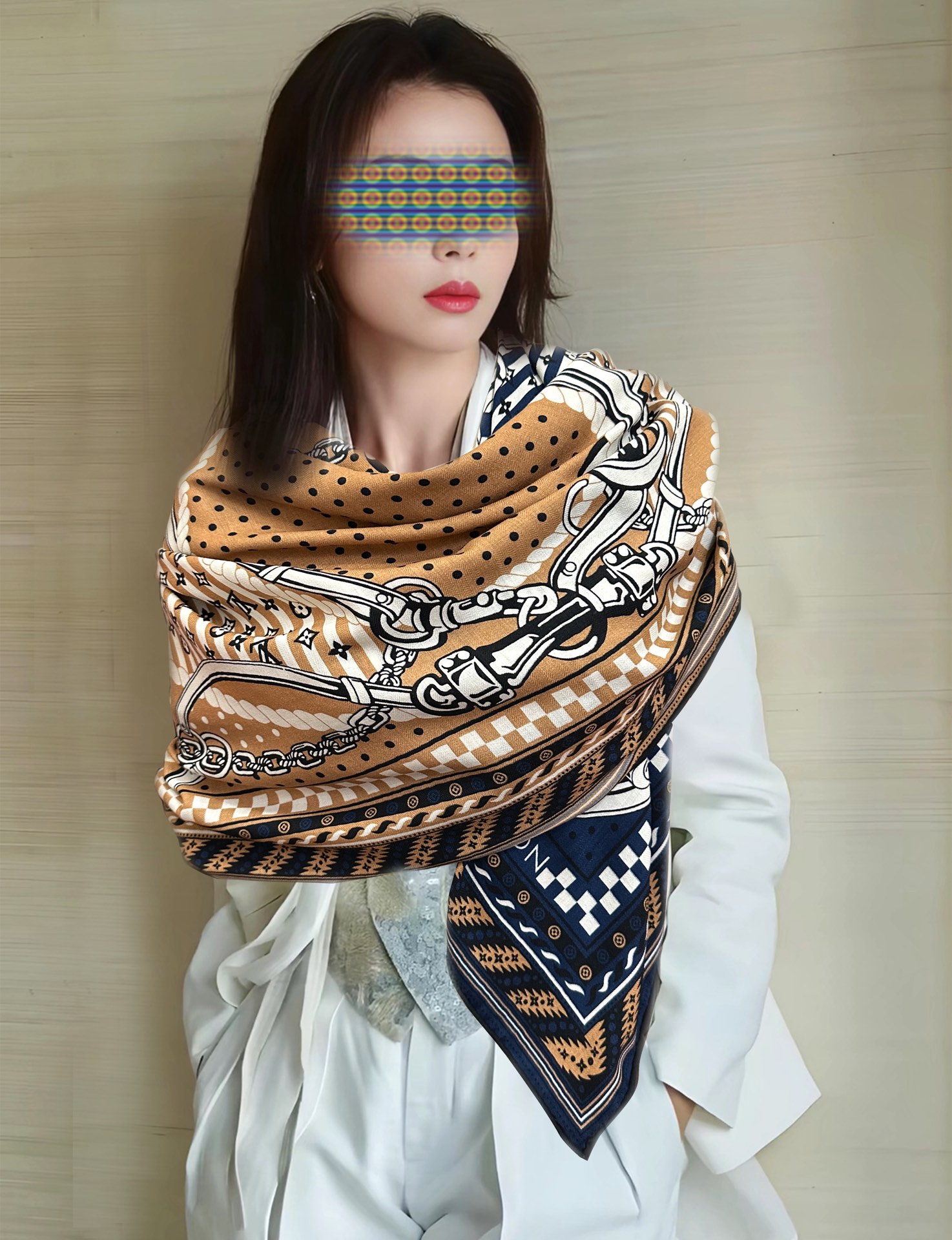 高品质 上新❤️LV 【双面同色】经典优雅礼物~气质到骨子里色新一季的面料超高级，真心超级柔软，丝丝顺滑