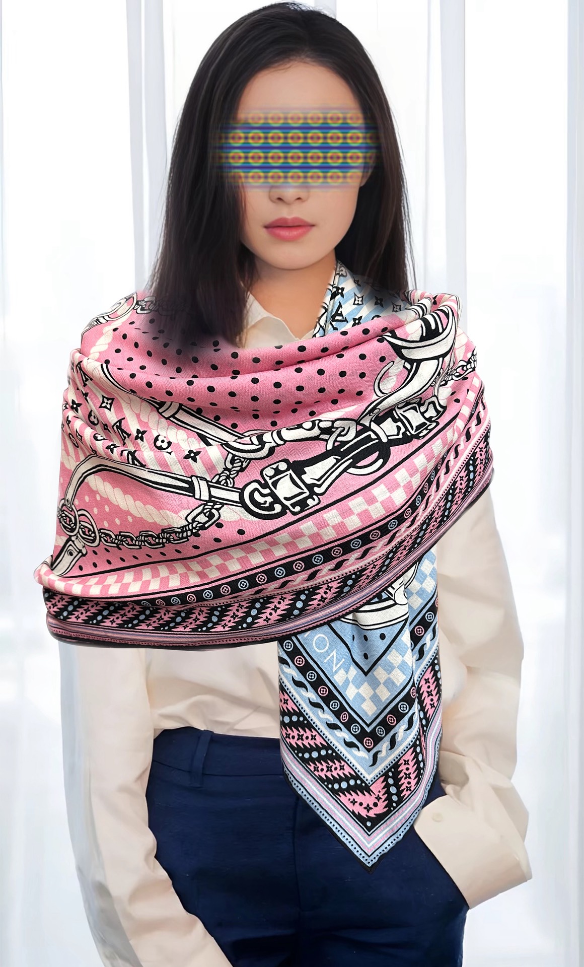 高品质 上新❤️LV 【双面同色】经典优雅礼物~气质到骨子里色新一季的面料超高级，真心超级柔软，丝丝顺滑