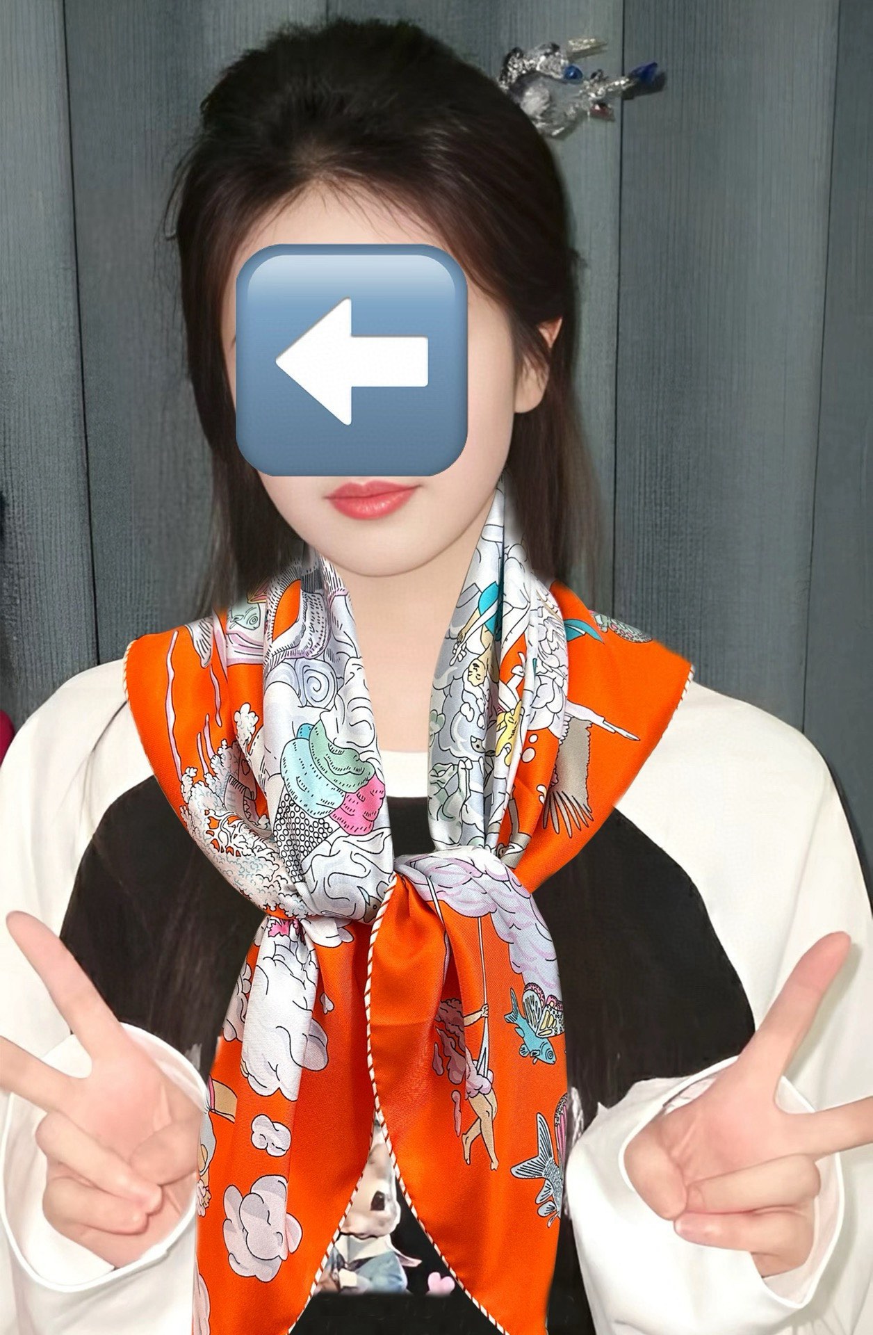  高版本2025𝐇𝐞𝐫𝐦𝐞𝐬 。《我的云间万象》设计犹如梦幻的邀约庆祝这条丝巾充满了童趣發富有想象👍带你