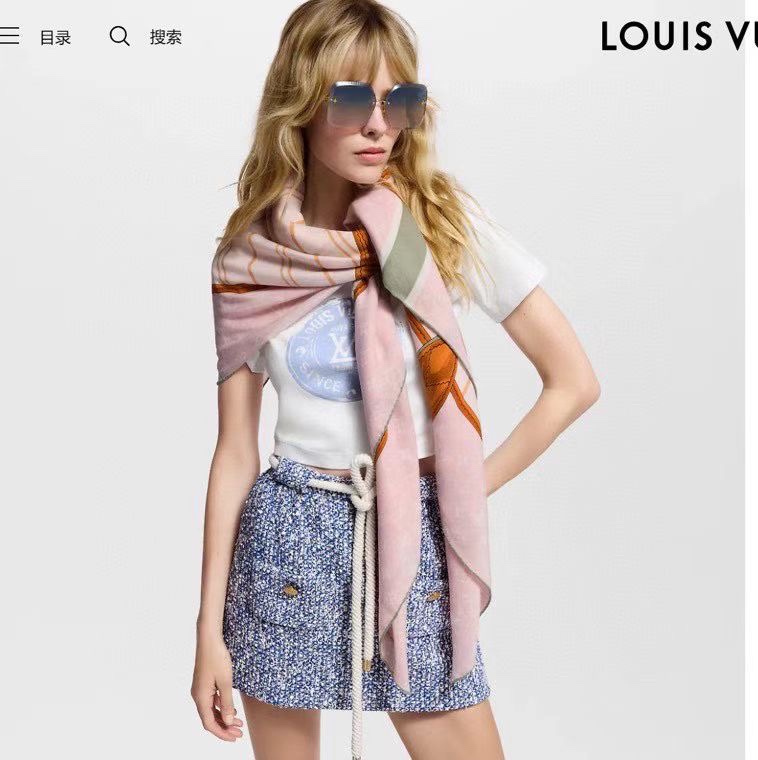 新款❤️LV  2025【双面同色】经典优雅礼物~气质到骨子里色新一季的面料超高级，真心超级柔软，丝丝顺