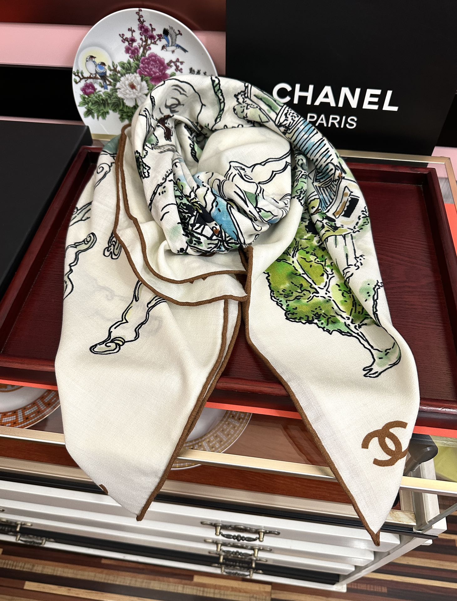 新款❤️2025 香奈儿 太美了 【双面同色】發经典设计优雅风礼物~气质到骨子里色香奶奶新一季的面料超高