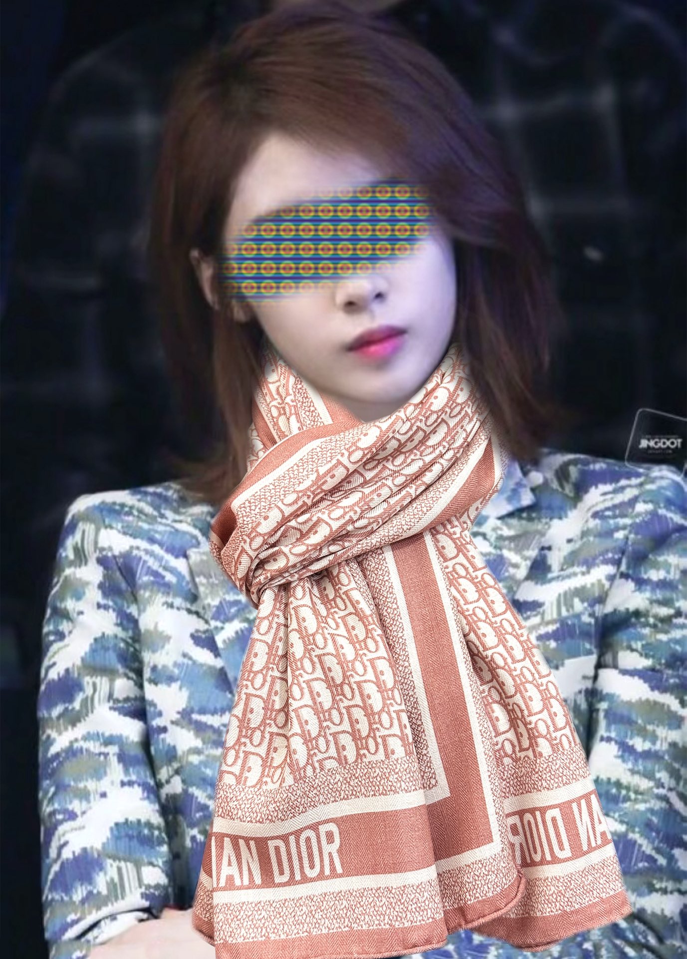 Dior 2050双面同色【D字母】太美了 下手一定要快 四季都可以用 真心美的让人非常非上身效果简直美翻了 品质非常完美 整个围巾给人气场的同时又非常 秀丽 绝对值得入手的新款 实物一拿到就会庆幸自己是女人的绝美好货 尺寸：65x185