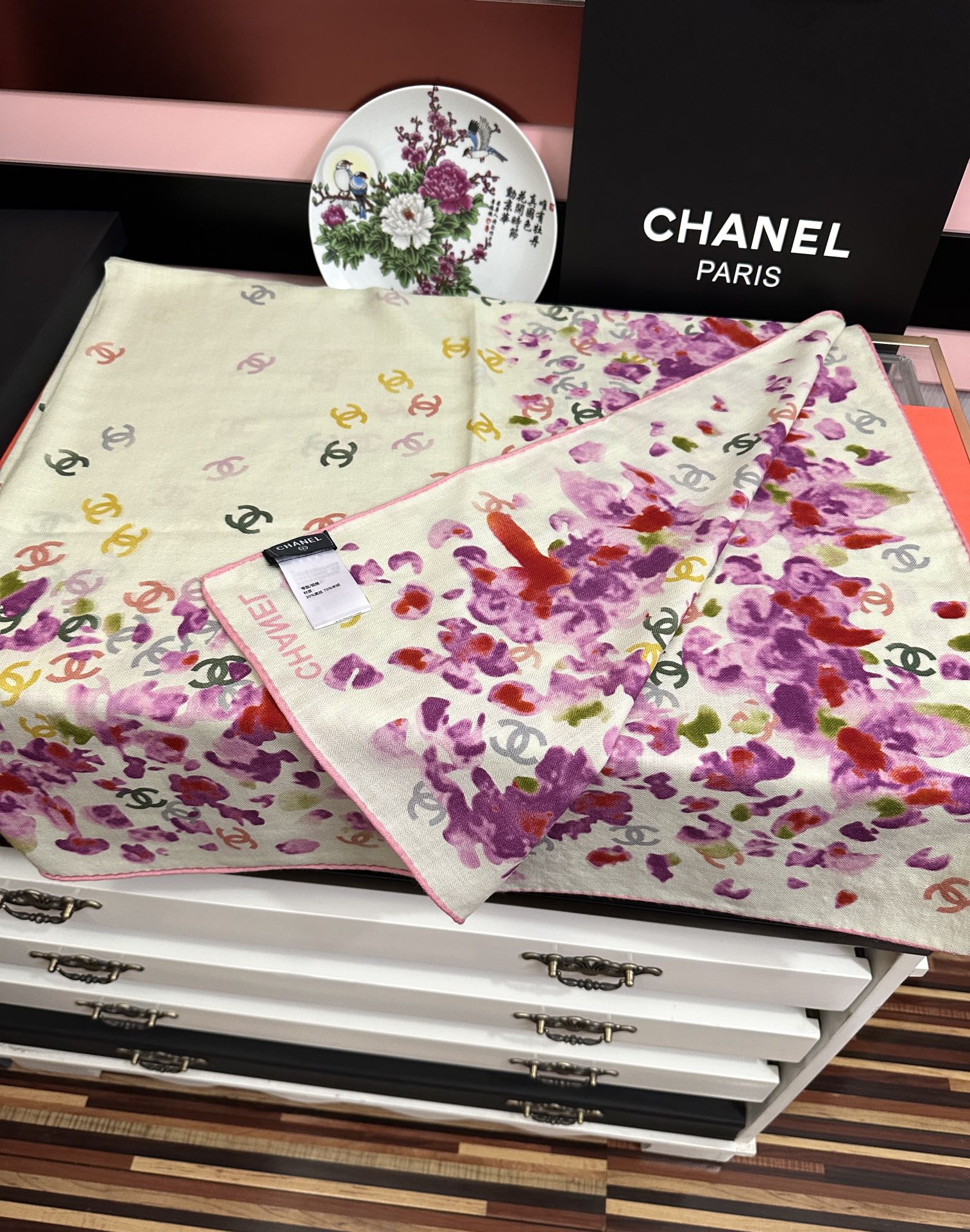 ❤️香奈儿 【2025双面同色印花】太美了[發]经典茶花帽子🎩设计优雅风[礼物]~气质到骨子里[色]香奶