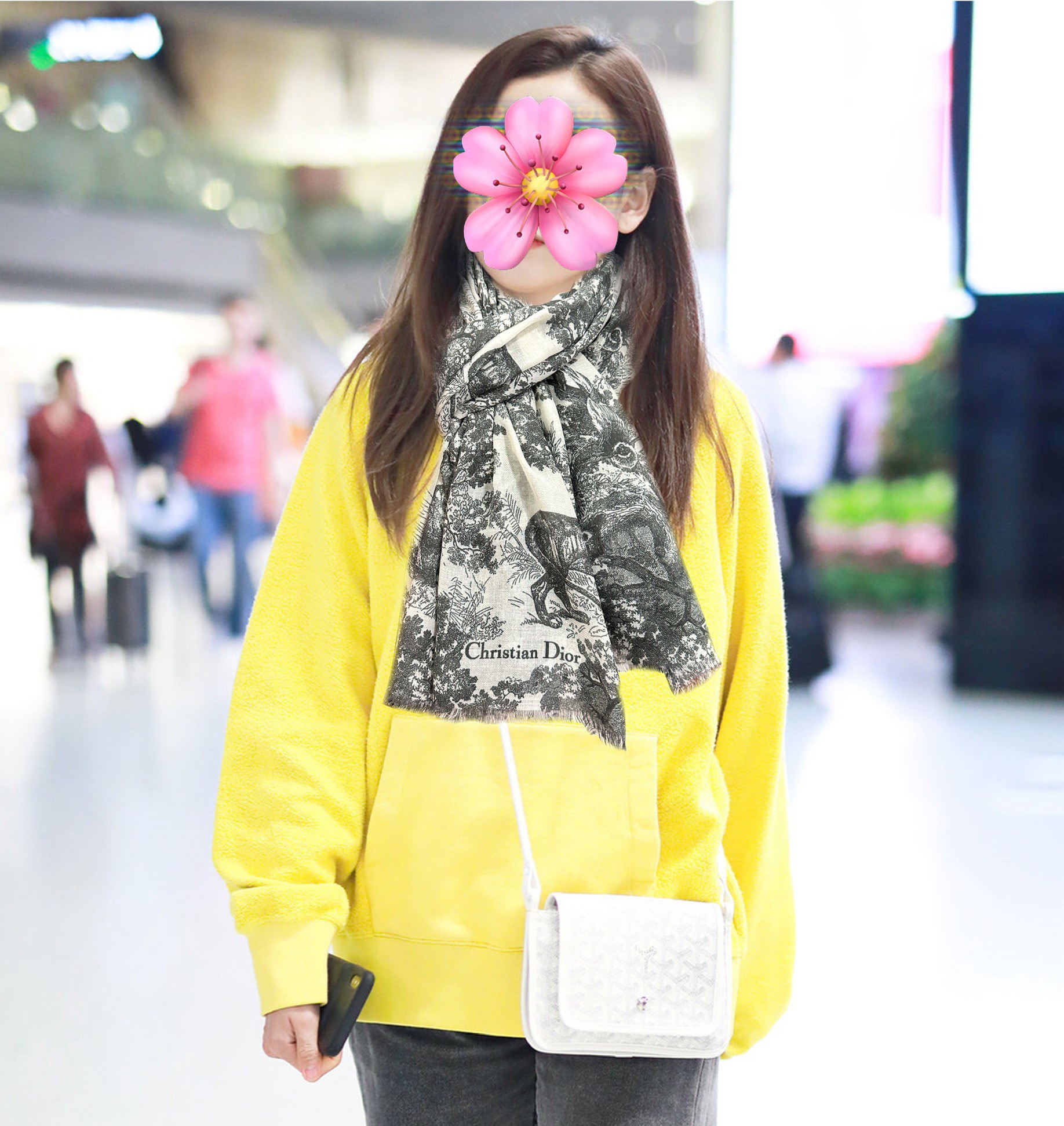 迪奥🔥2080最新款伊如动物丛林丝羊绒围巾长款披肩[嘴唇]太有品味了质感有腔调[强]D招牌的动物元素高端