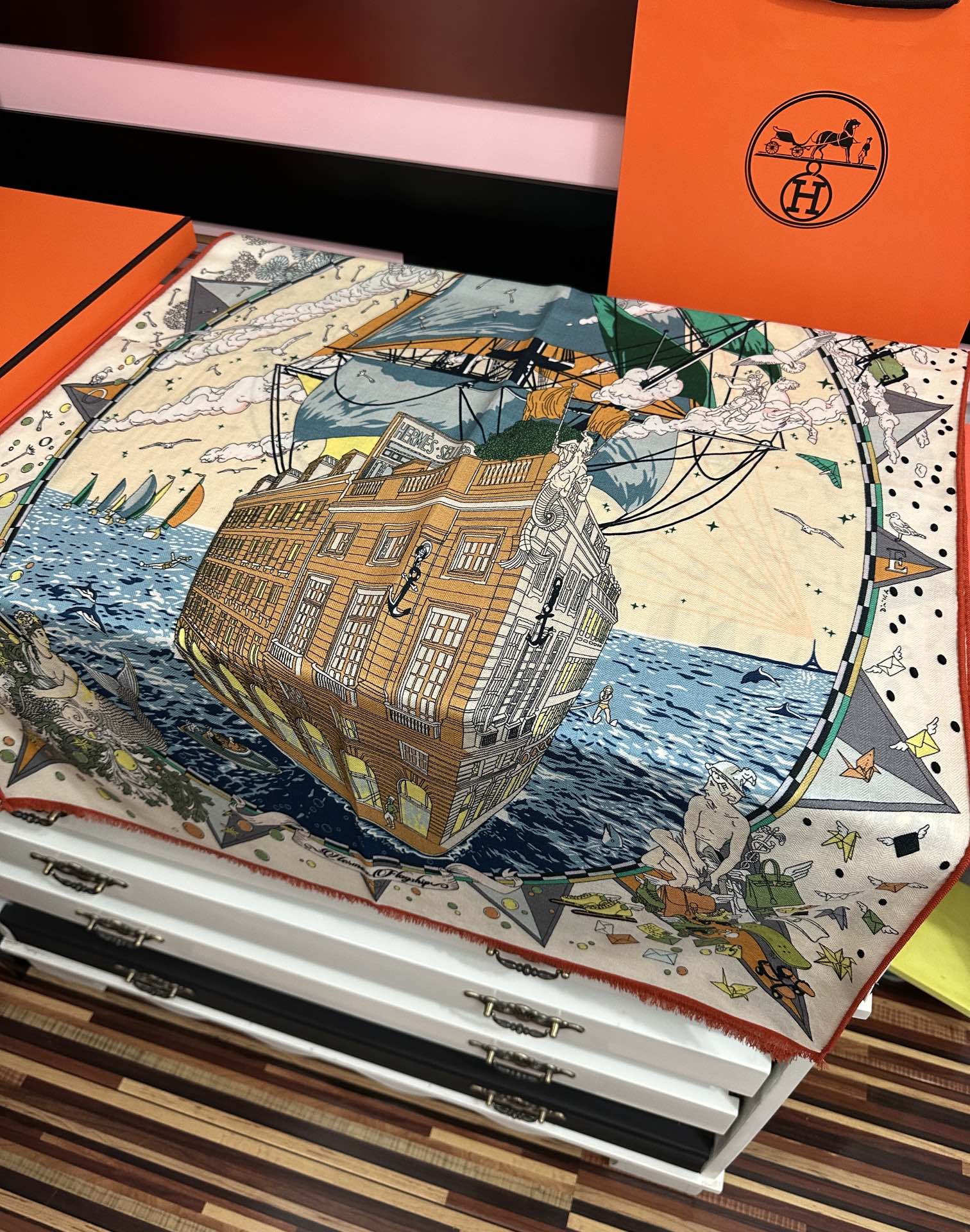 🔥 新款爱马仕🔥双面同色【一帆风顺】太美了[吃瓜]下手一定要快[嘴唇]四季都可以用[勾引]真心美的让人非