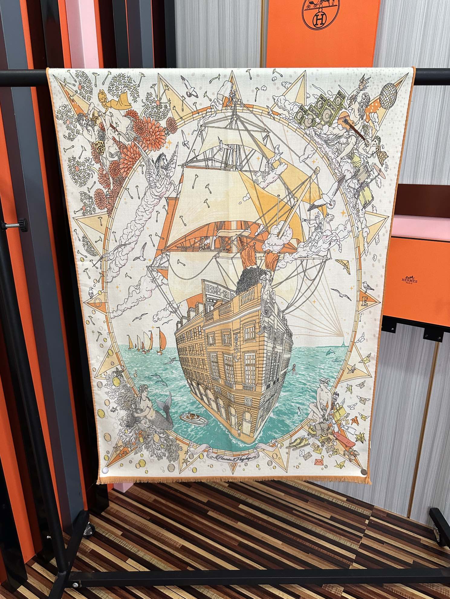 🔥 新款爱马仕🔥双面同色【一帆风顺】太美了[吃瓜]下手一定要快[嘴唇]四季都可以用[勾引]真心美的让人非