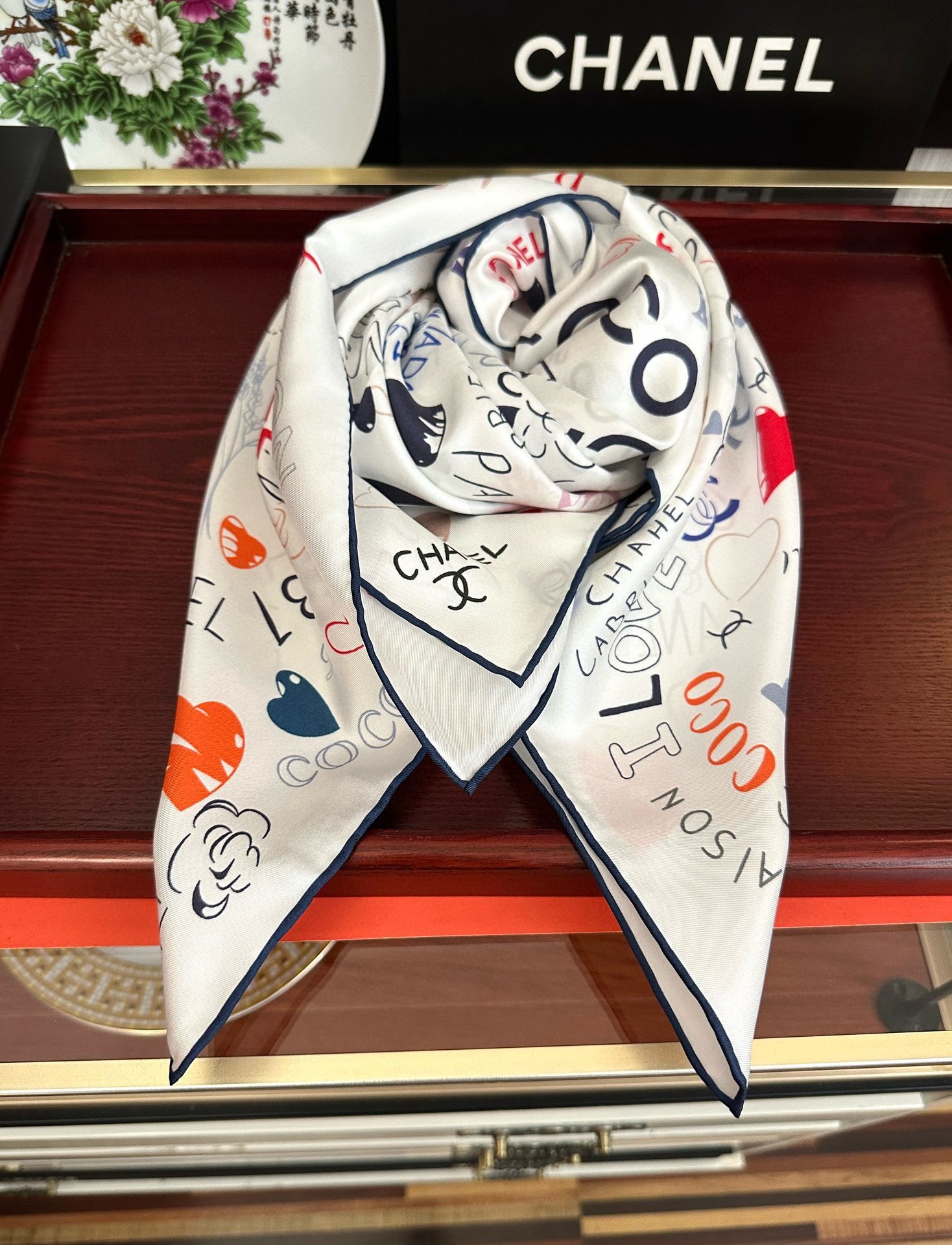 🔥香奈儿【18mm双面同色】浪漫爱情重磅推荐[色]真的超级爱的款式❤️Love,真情永在[得意]一条印有