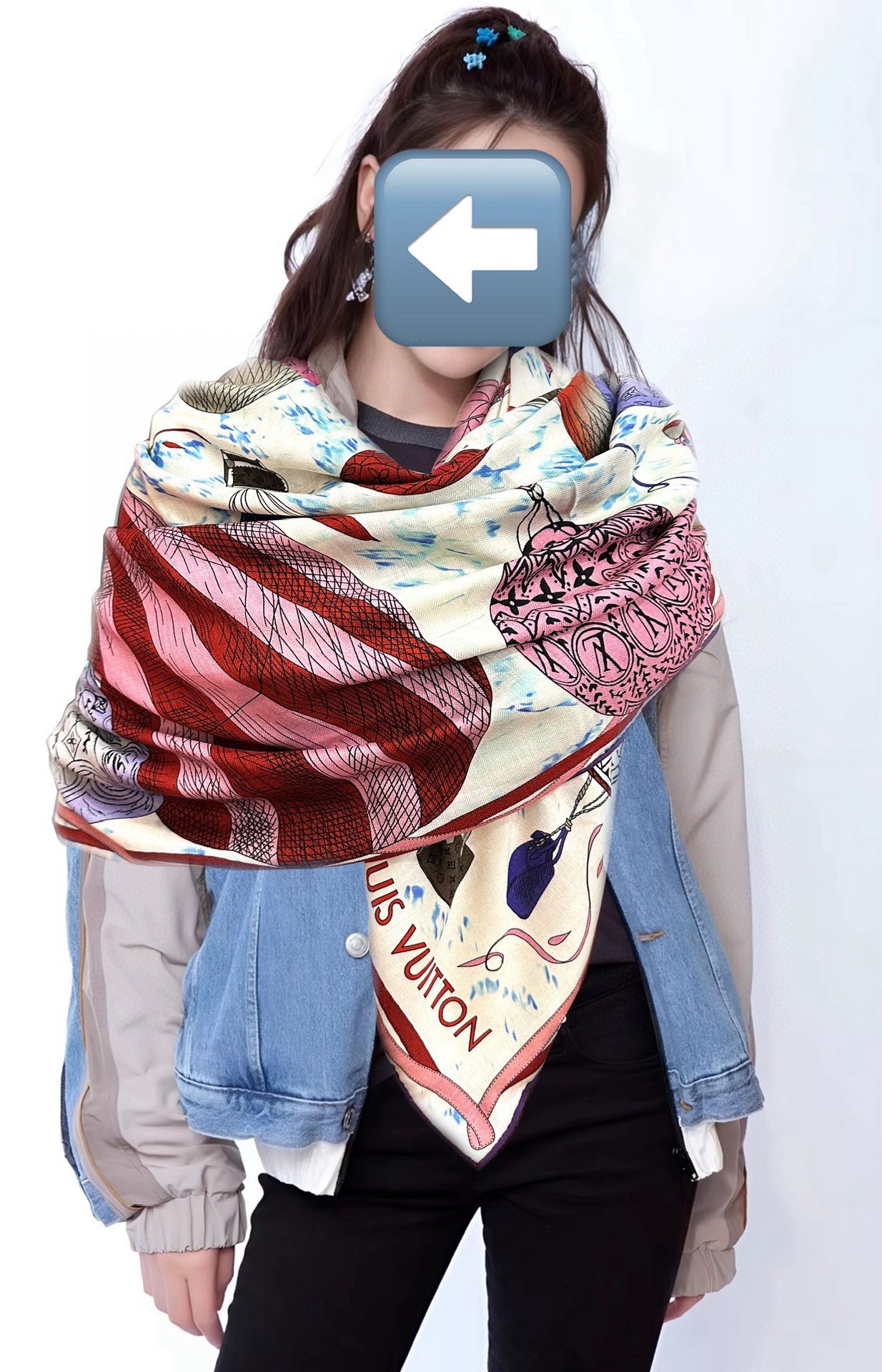 上新❤️LV 2025【双面同色热气球🎈】经典优雅[礼物]~气质到骨子里[色]新一季的面料超高级，真心超