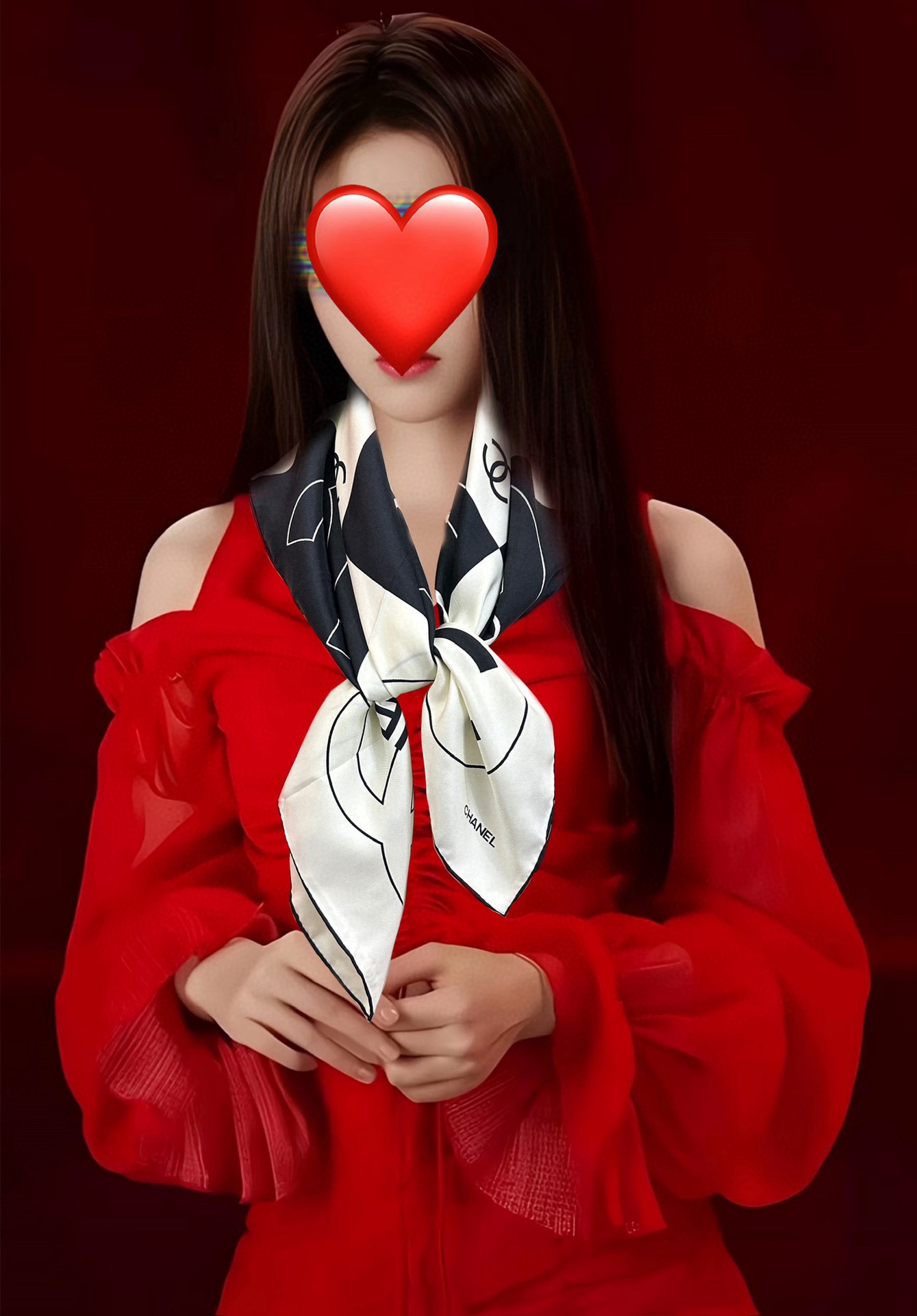 🔥上新 香奈儿 官网同步👍【18mm顶级真丝双面同色90方巾】春夏方巾设计真的好有突破黑白格大气经典[得