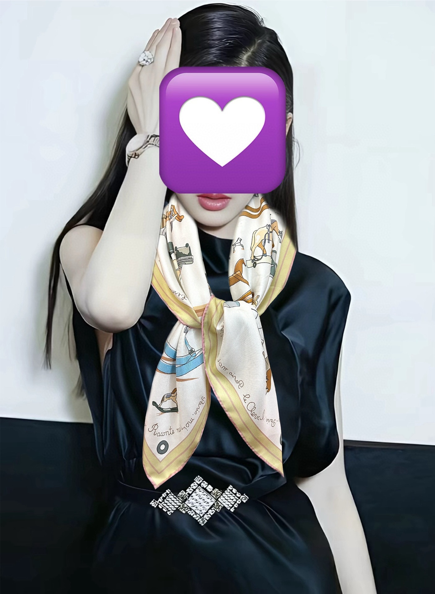 🔥高品质 爱马仕 【策马奔腾】官网同步 90方巾 创作渊源在比利时的圣吉尔区[嘴唇]建筑师维克多•霍塔 