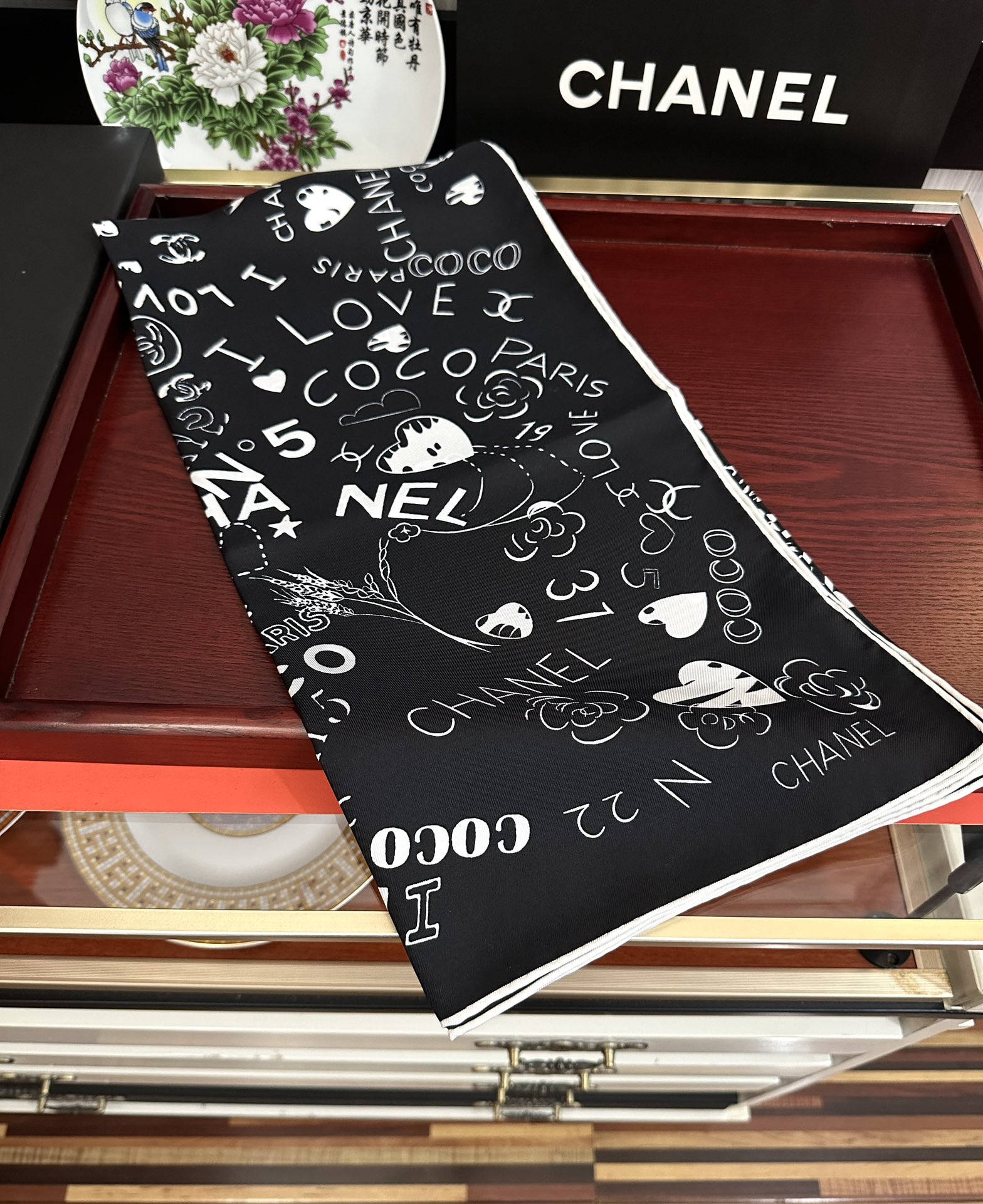 。香奈儿【18mm双面同色】浪漫爱情重磅推荐[色]真的超级爱的款式❤️Love,真情永在[得意]一条印有