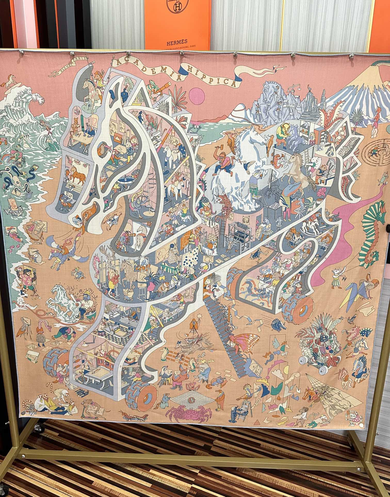 上新 。爱马仕 【马术学院】[嘴唇]今年最新款 140双面同色丝毛披肩这款爱马仕的经典单品展现强大而迷人