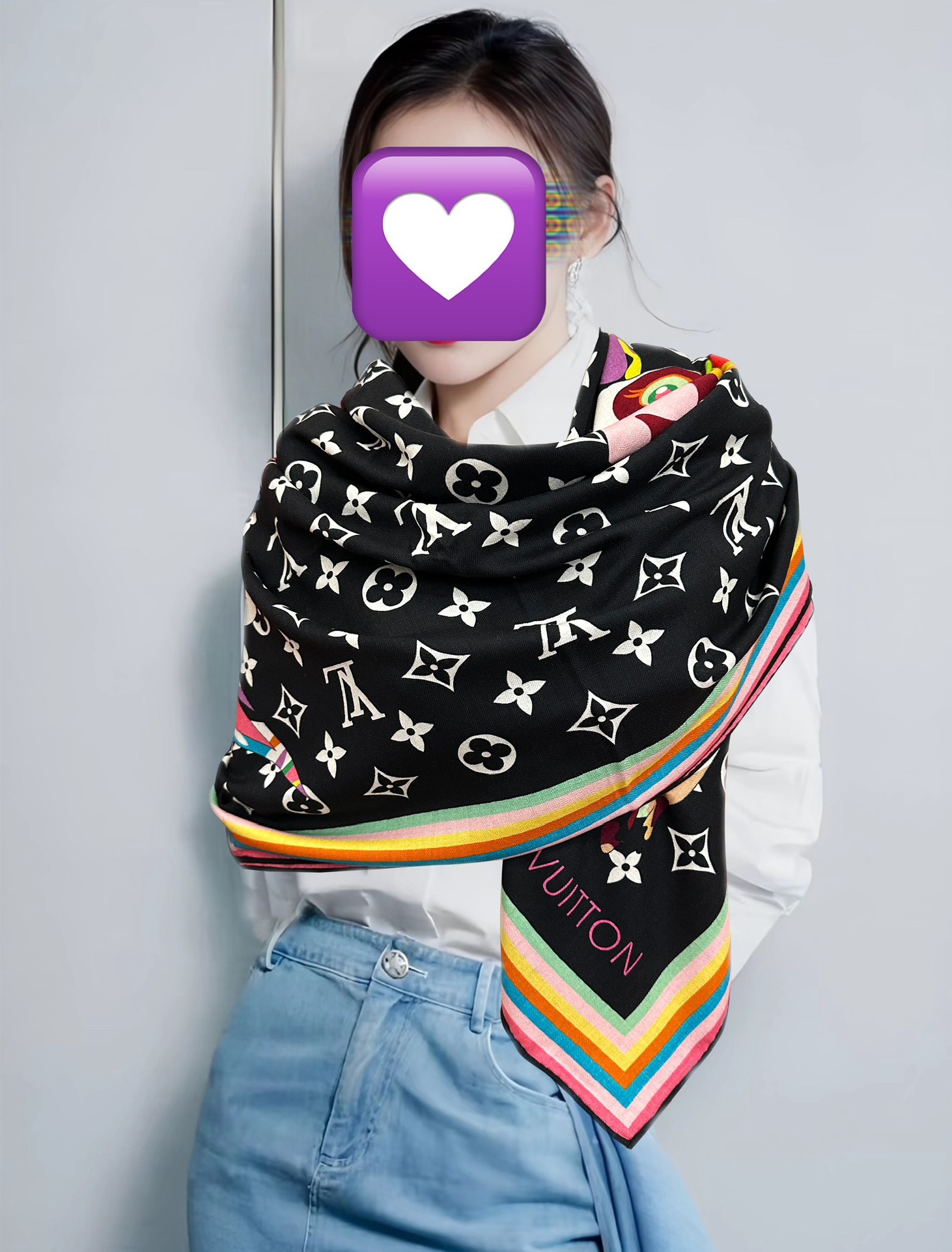 新款❤️LV 太美了ZG同步 【双面同色】今年最流行的花型 经典优雅[礼物]~气质到骨子里[色]新一季的