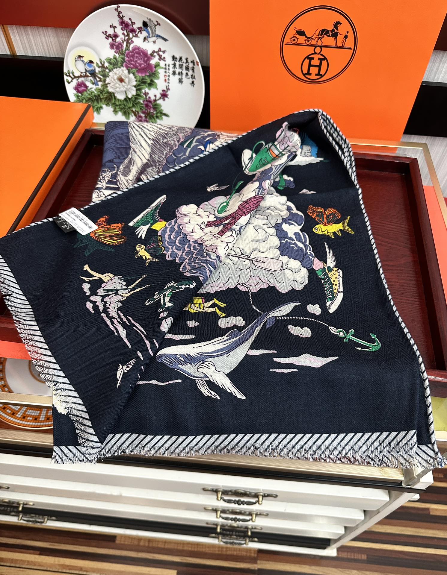 。爱马仕 2025【双面同色海浪🌊之家】太美了[吃瓜]下手一定要快[嘴唇]四季都可以用[勾引]真心美的让