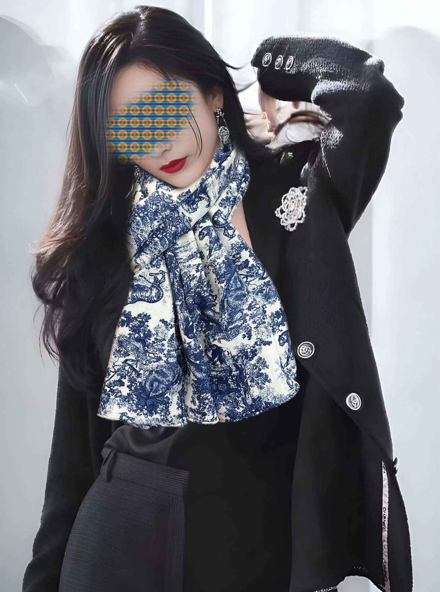 新款 2025迪奥🔥双面同色【动物丛林】最流行的花型 太美了[吃瓜]下手一定要快[嘴唇]四季都可以用[勾