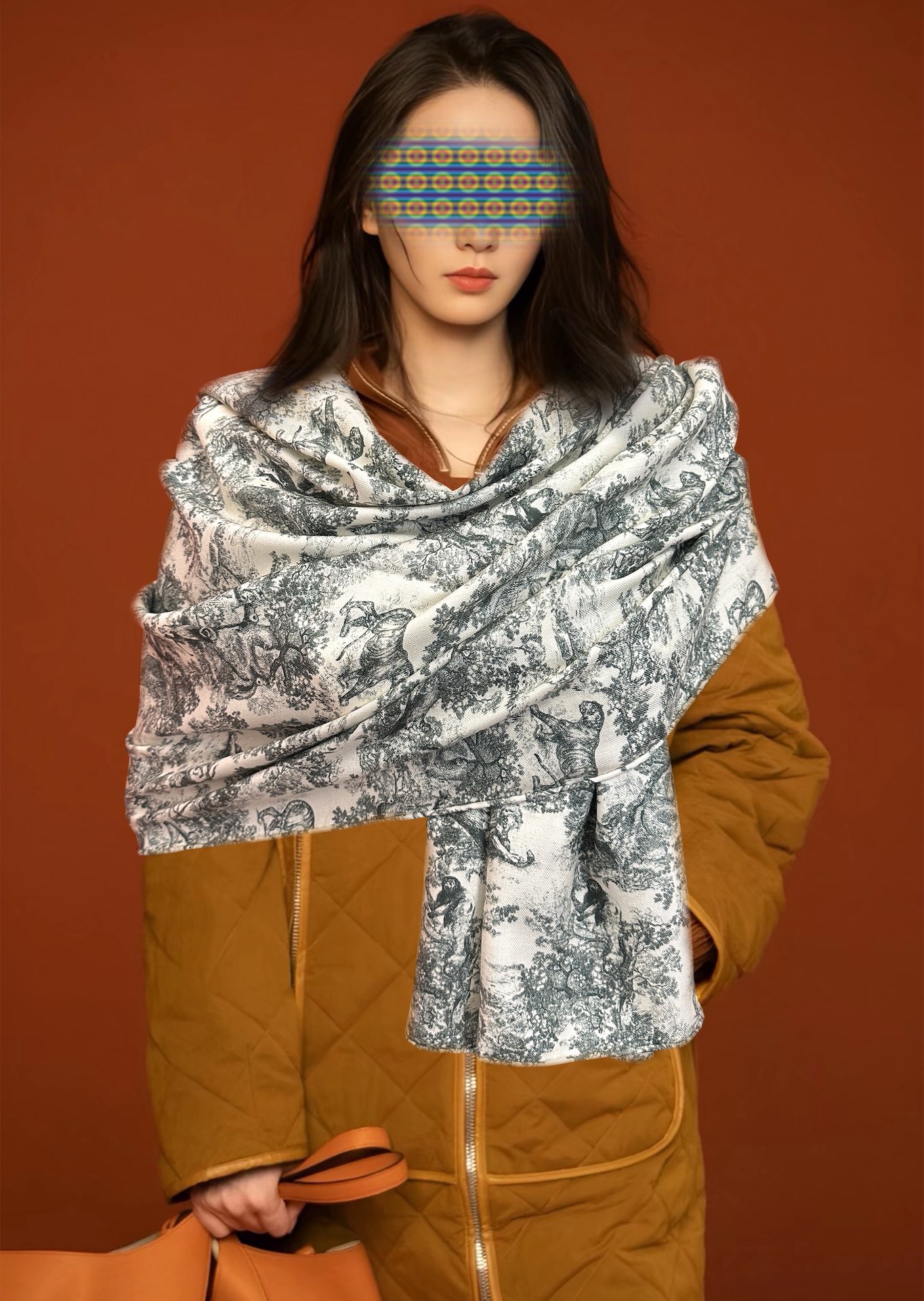 新款 2025迪奥🔥双面同色【动物丛林】最流行的花型 太美了[吃瓜]下手一定要快[嘴唇]四季都可以用[勾