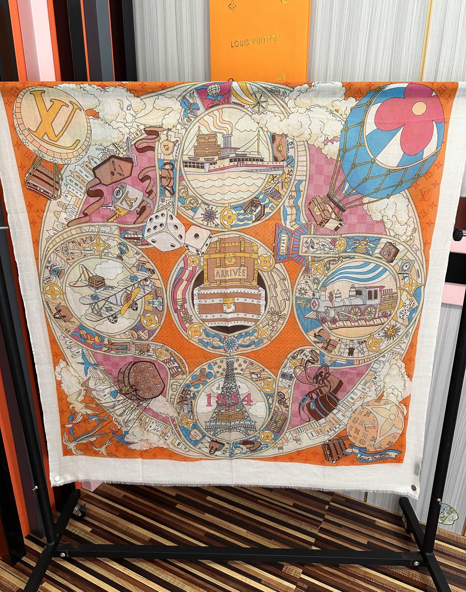 🔥LvZG最新款2025 重磅推荐[爱心]顶级高端设计太美了[啤酒]真心赞👍【戒指绒长巾】😘💍实物真心美