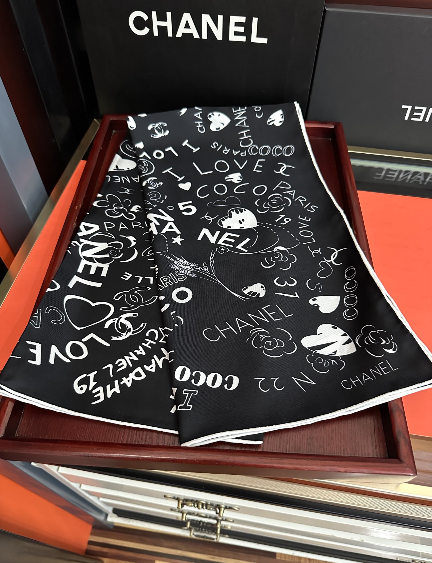 🔥香奈儿【18mm双面同色】浪漫爱情重磅推荐[色]真的超级爱的款式❤️Love,真情永在[得意]一条印有