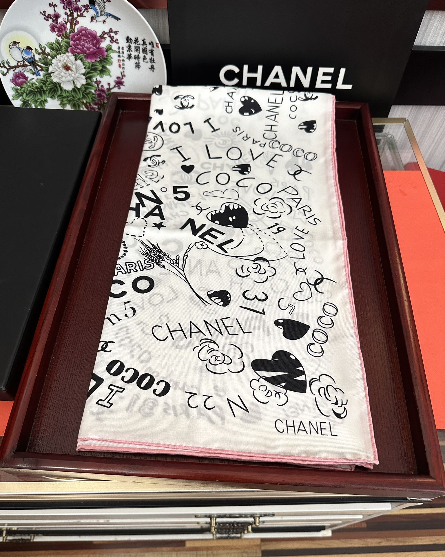 🔥香奈儿【18mm双面同色】浪漫爱情重磅推荐[色]真的超级爱的款式❤️Love,真情永在[得意]一条印有