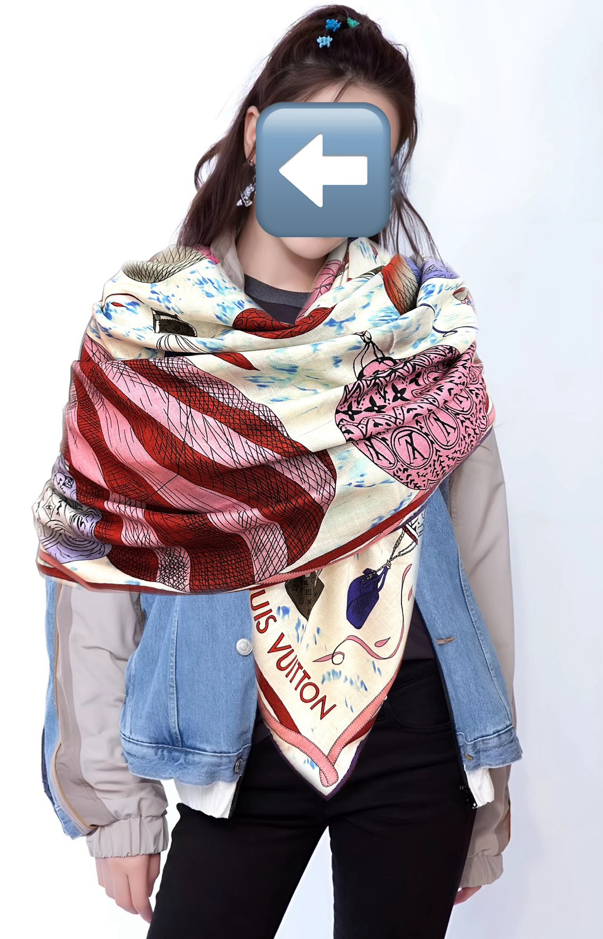 上新❤️LV 2025【双面同色热气球🎈】经典优雅[礼物]~气质到骨子里[色]新一季的面料超高级，真心超