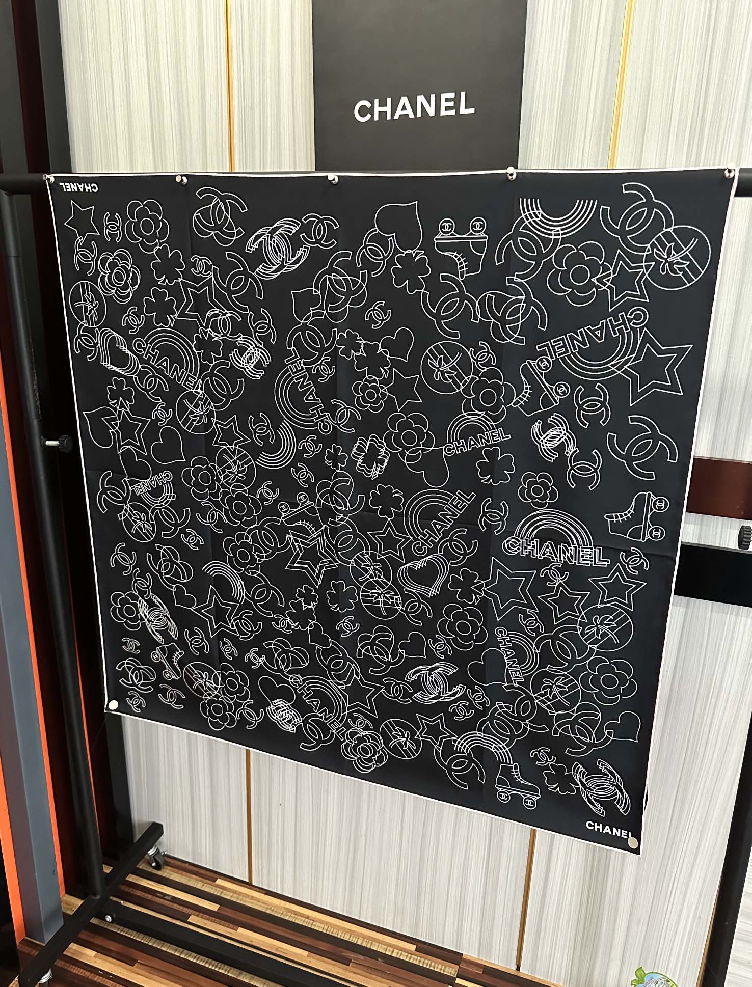 🔥香奈儿 专柜同步【双面同色】重磅推荐[色]真的超级爱的款式❤️Love,真情永在[得意]一条印有cha