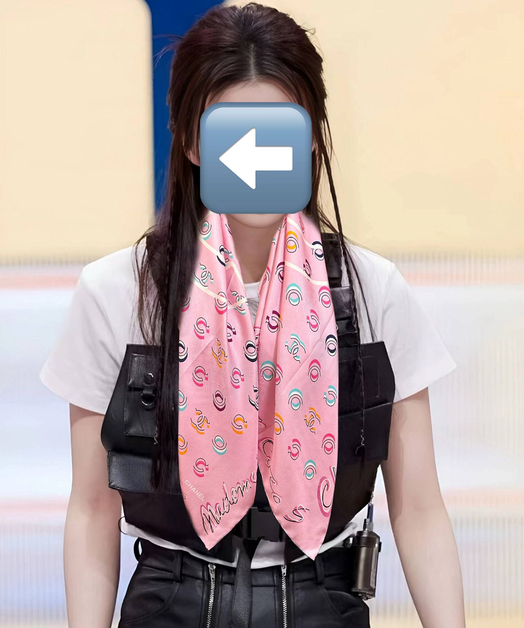 🔥 香奈儿 【Coco字母炫彩】官网同步[庆祝]工艺:提花+双面数码印花搭配精致的手工卷边工艺[得意]质