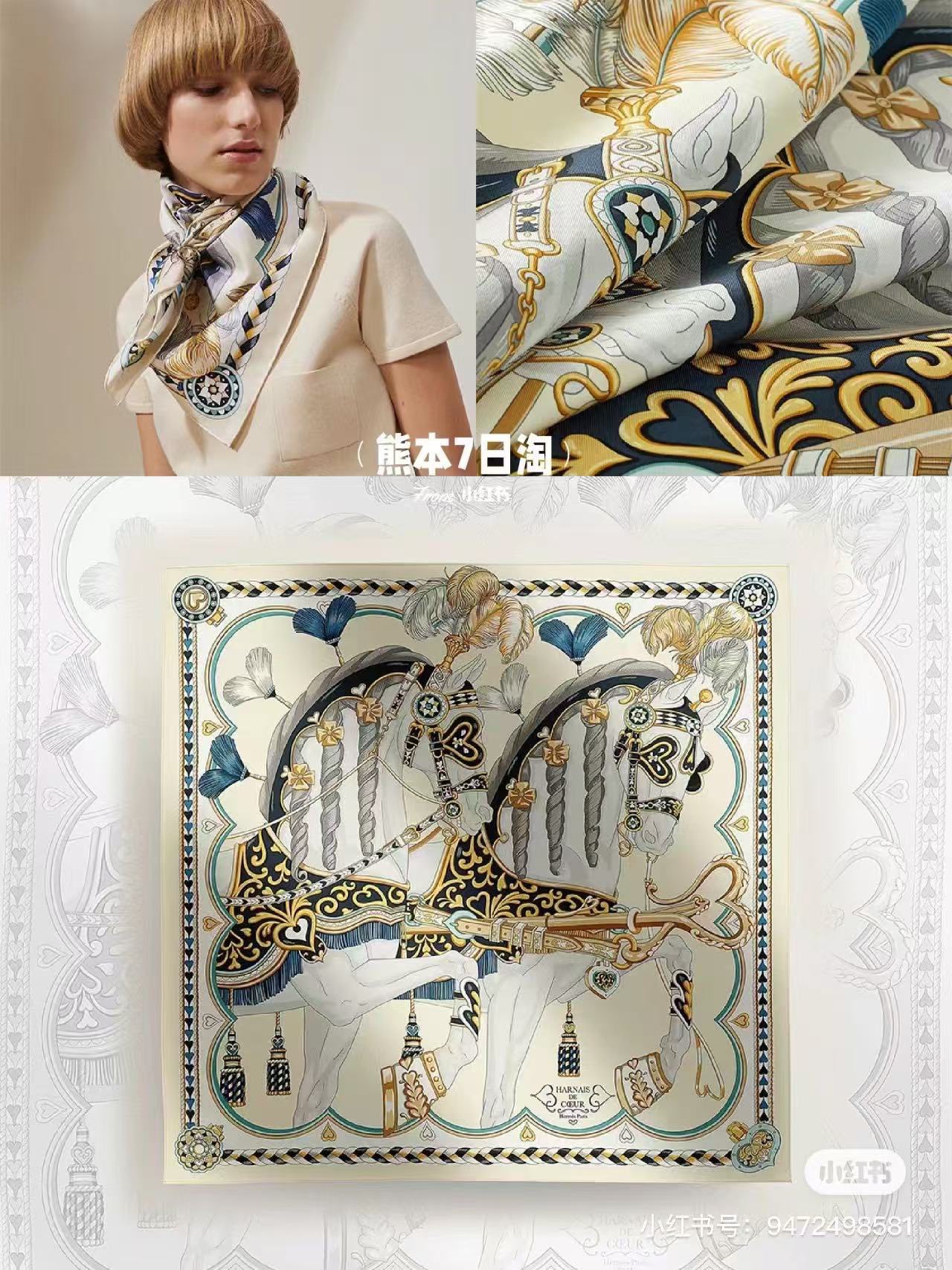 🔥高版本 爱马仕 2025新款【骏马奔腾】精致手工卷边，买到都说好👍下手一定要快高端 大爱❤️女人尤物 