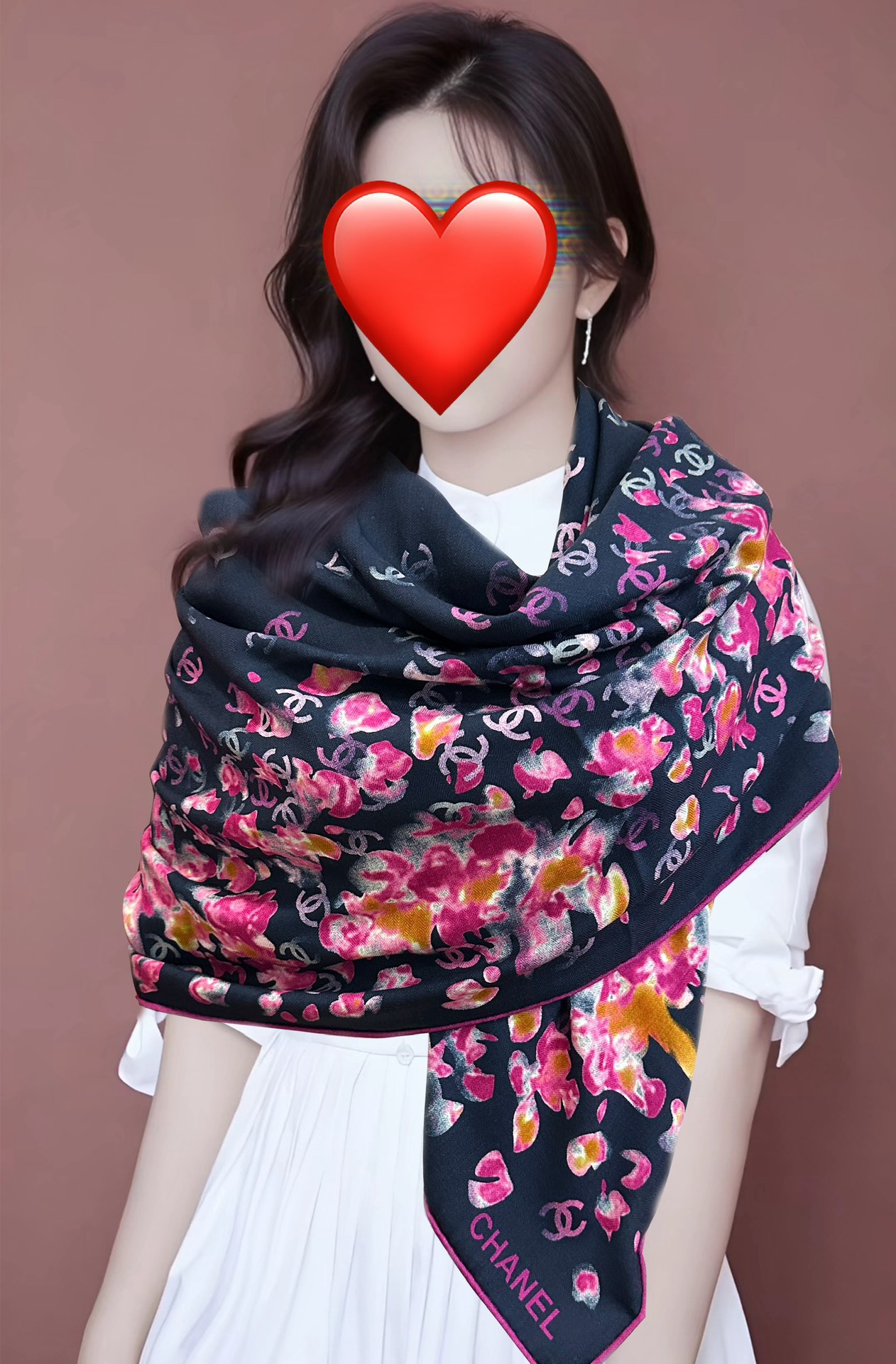 ❤️香奈儿 【2025双面同色印花】太美了[發]经典茶花帽子🎩设计优雅风[礼物]~气质到骨子里[色]香奶